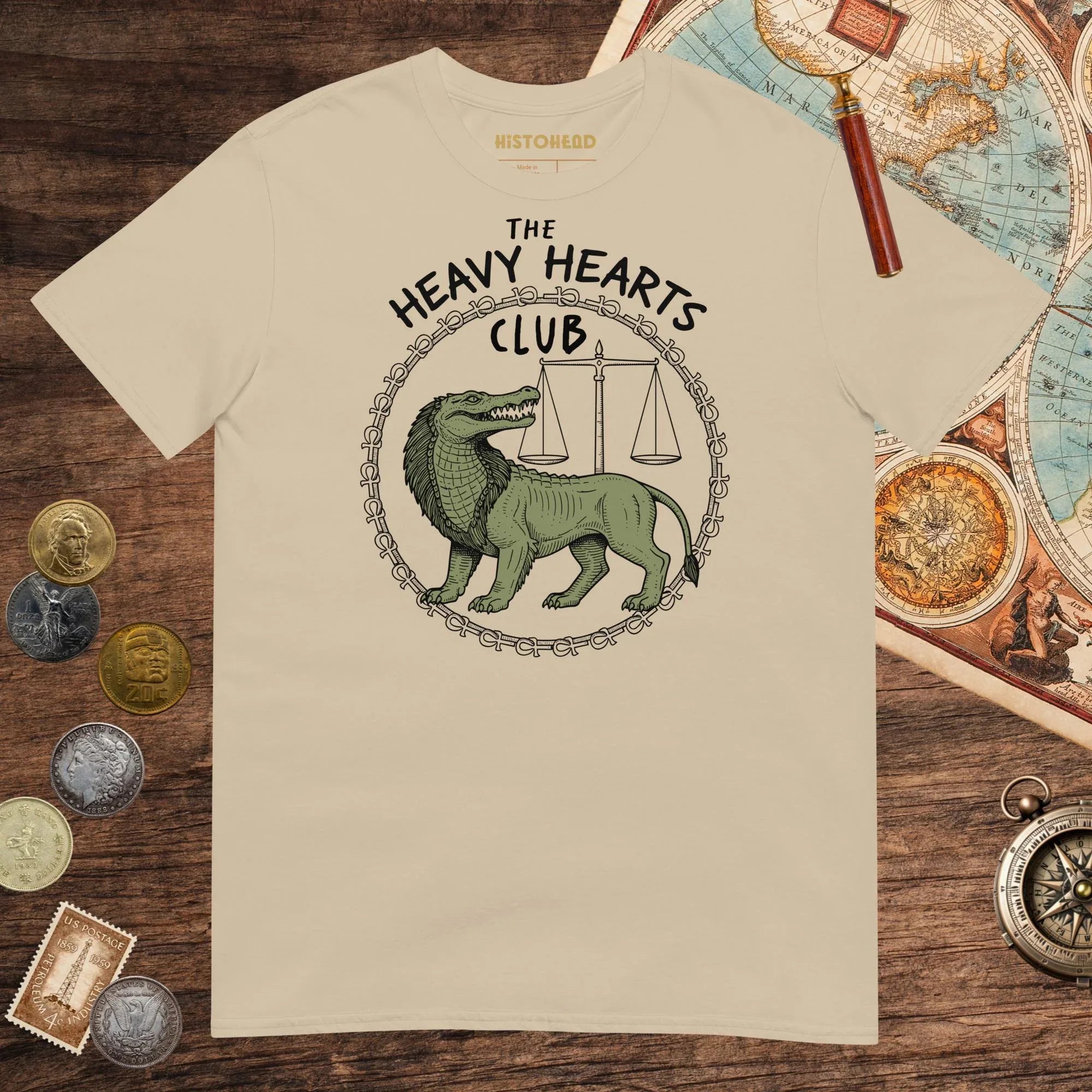Sand The Heavy Hearts Club Tee - history buff gift by HistoHead