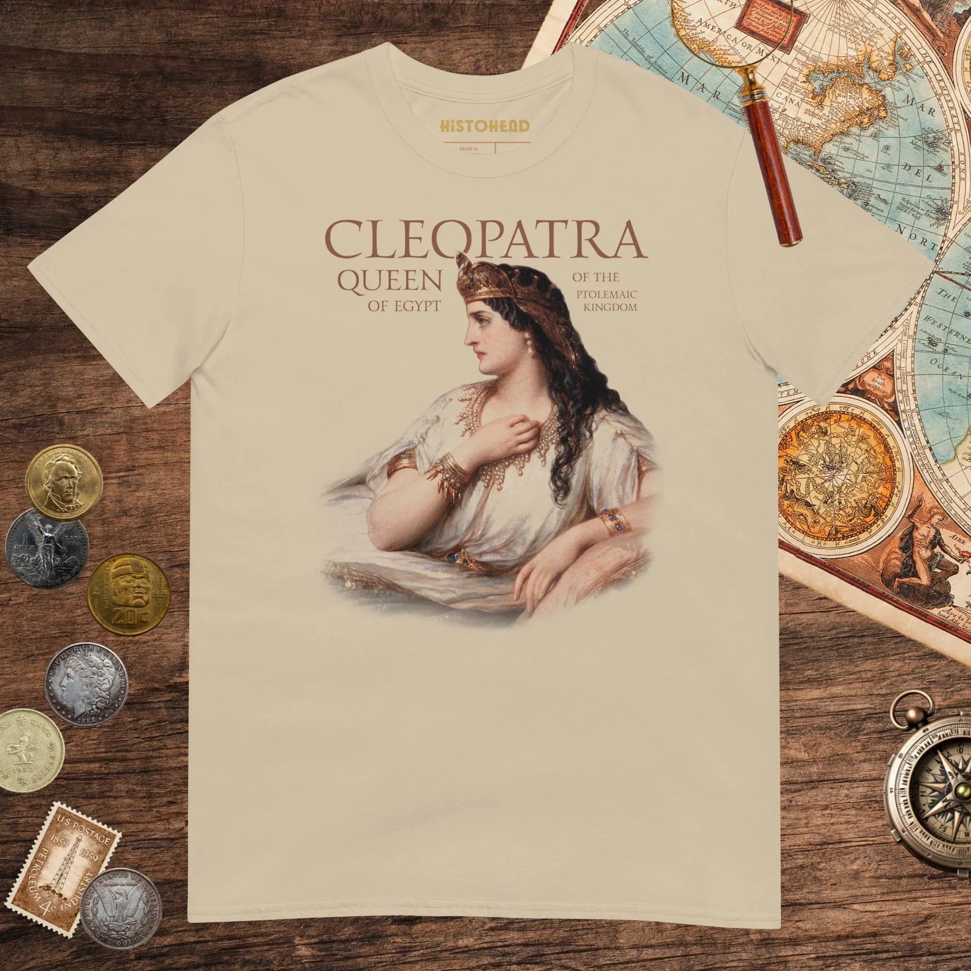 Sand Cleopatra Queen of Egypt Tee - history buff gift by HistoHead
