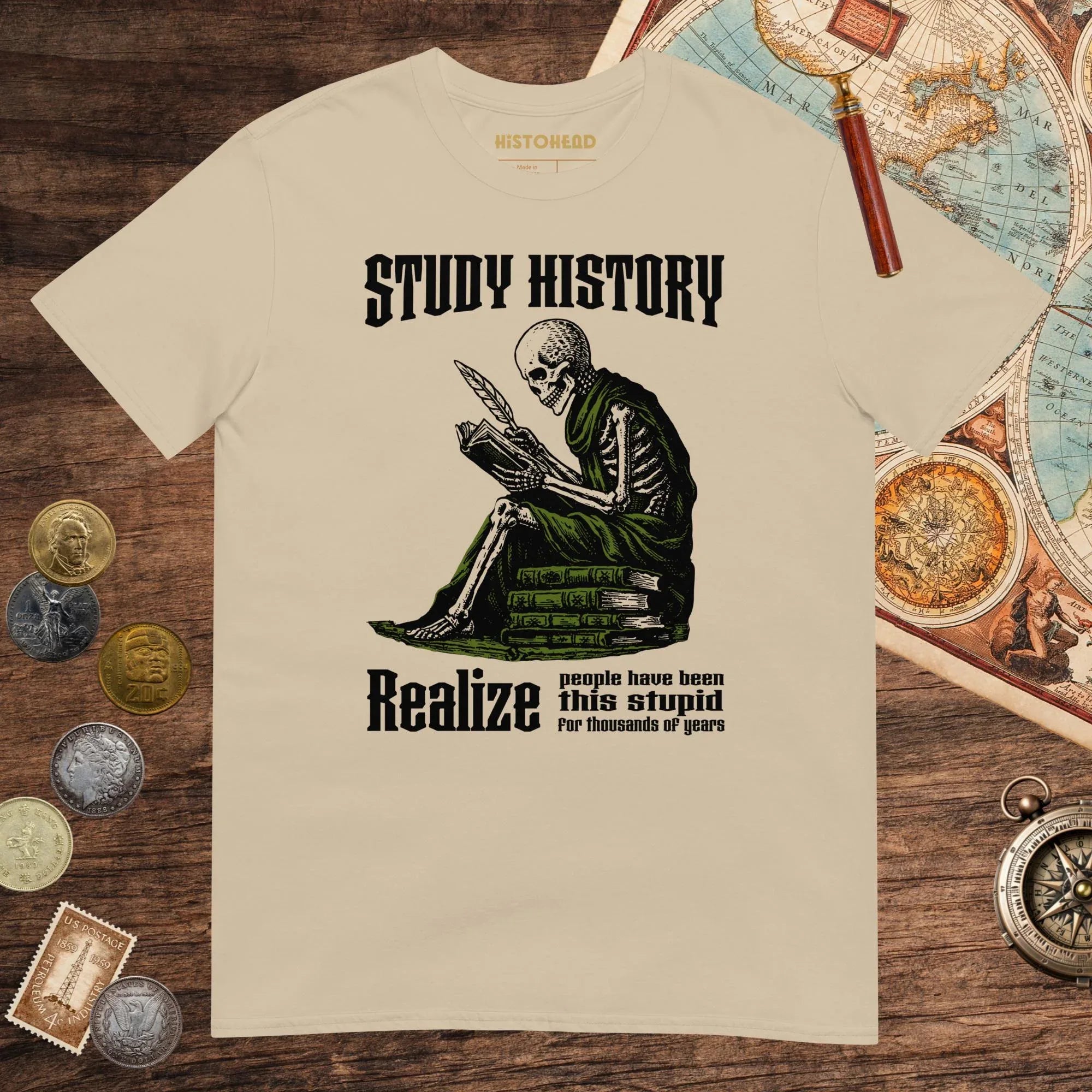 Sand Study History Tee - history buff gift by HistoHead