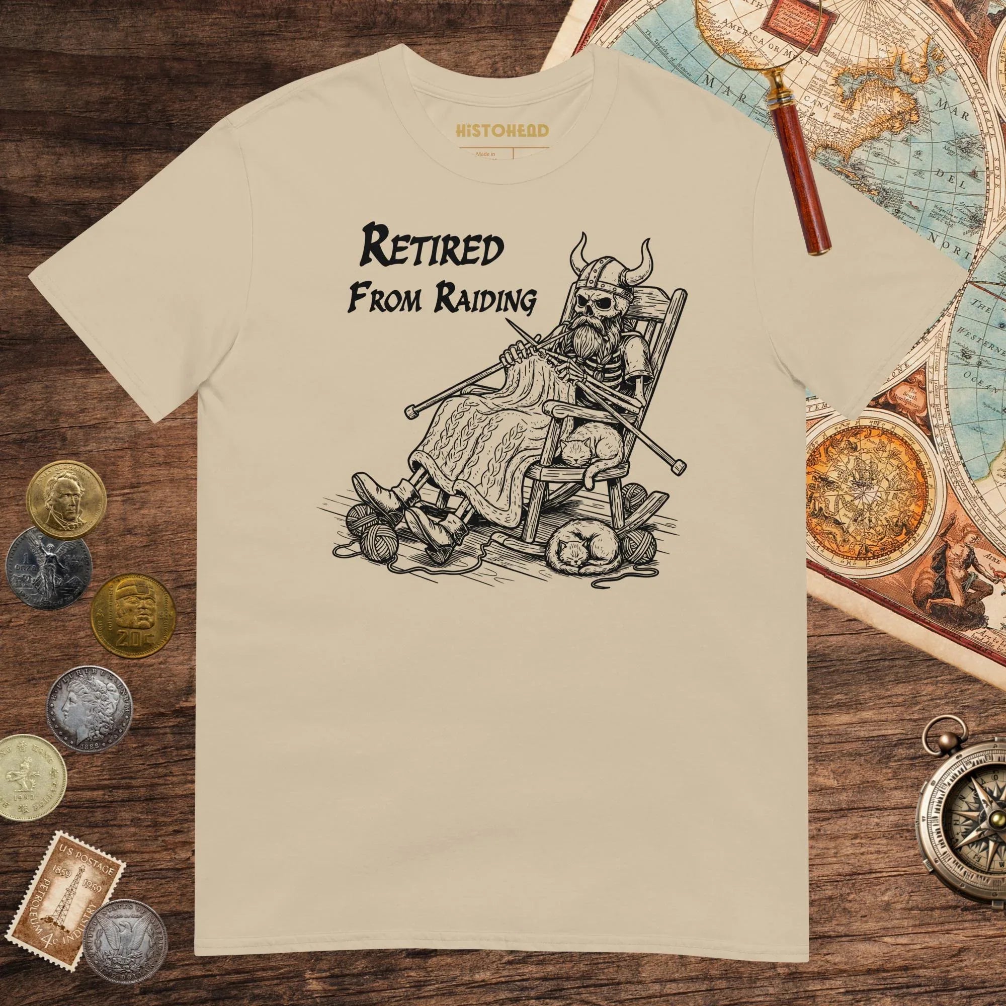 Sand Retired From Raiding Tee - history buff gift by HistoHead