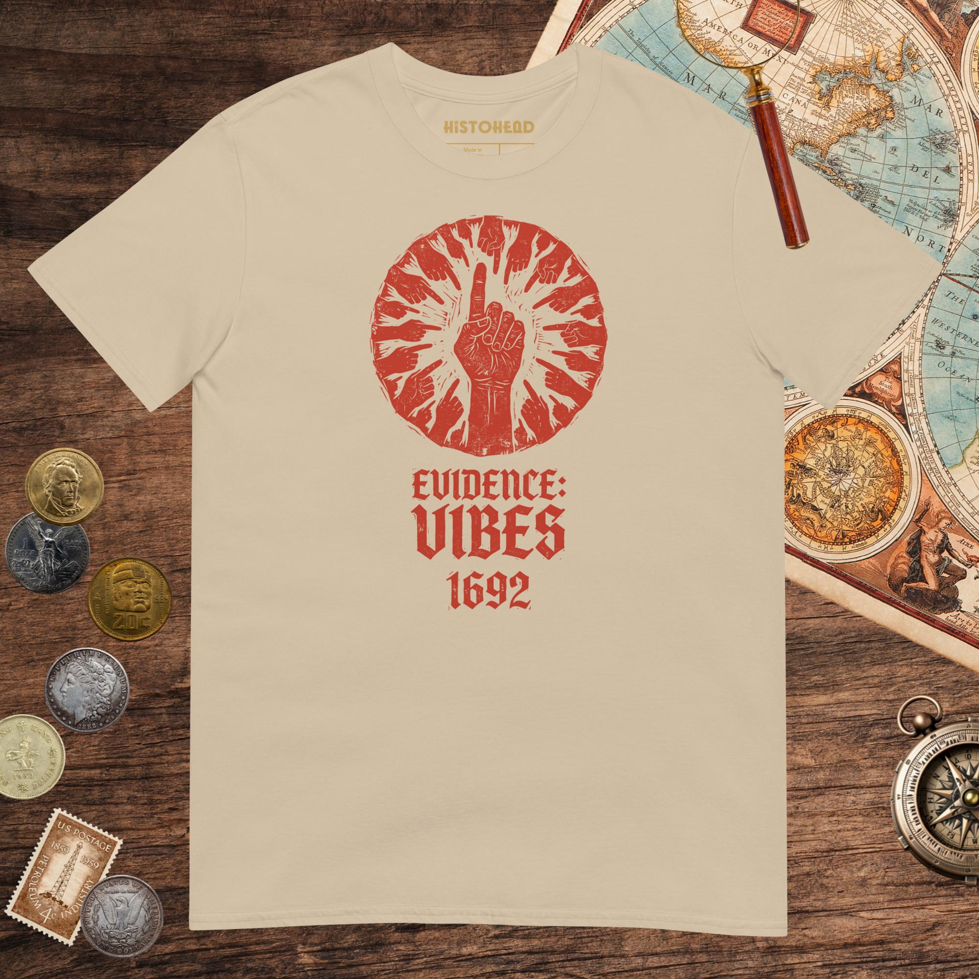 Sand 1692 Salem Witch Trials Evidence Tee - history buff gift by HistoHead