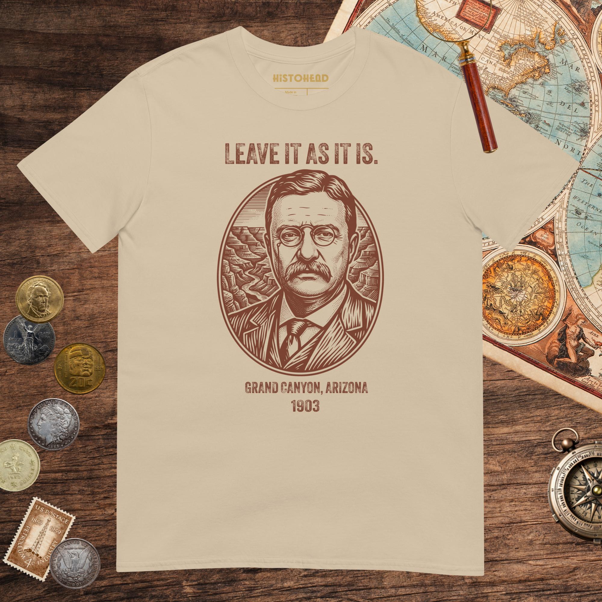 Sand Theodore Roosevelt National Park Quote Tee - history buff gift by HistoHead