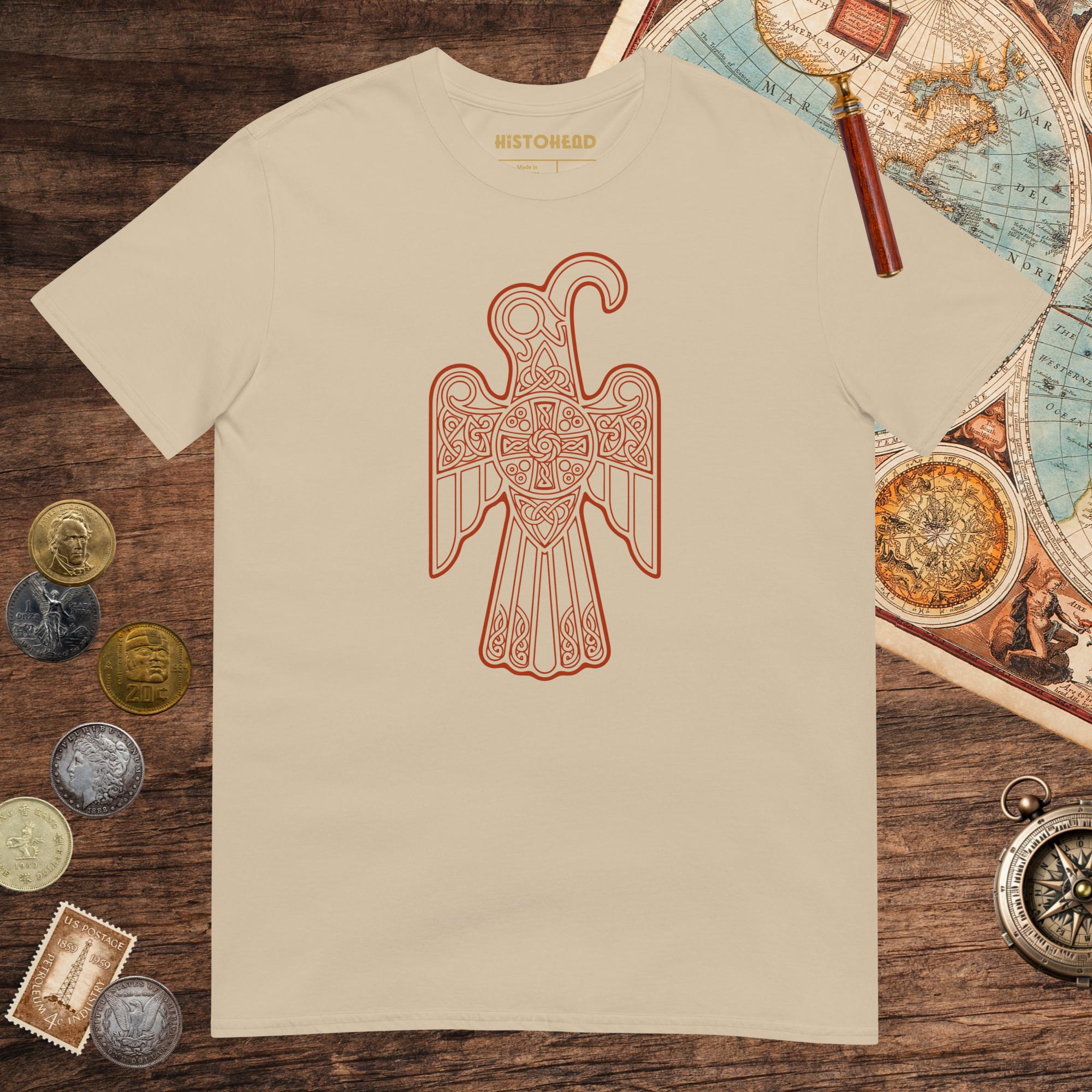 Sand Anglo-Saxon Eagle Tee - history buff gift by HistoHead