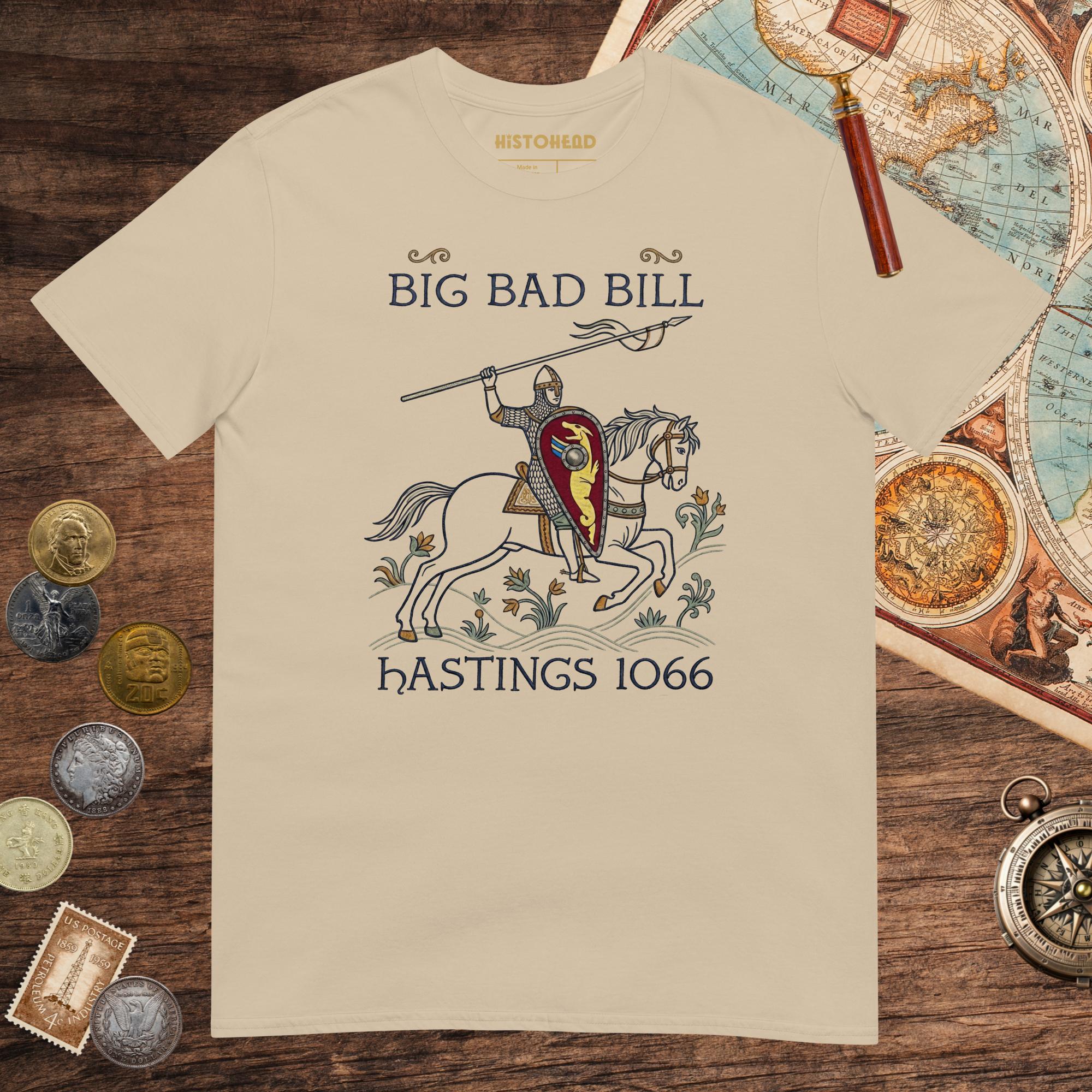 Sand Big Bad Bill Tee - history buff gift by HistoHead
