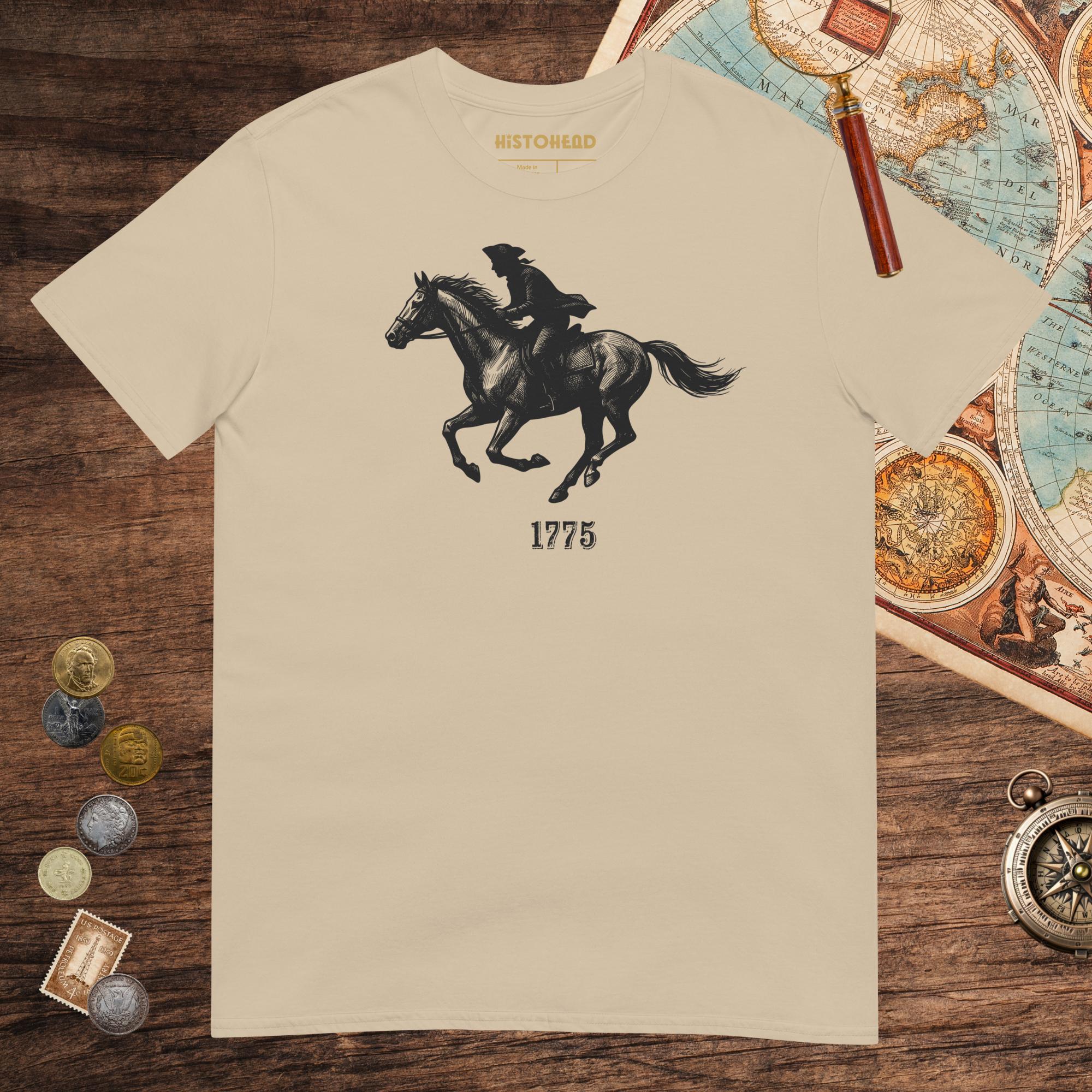 Sand Paul Revere Tee - history buff gift by HistoHead
