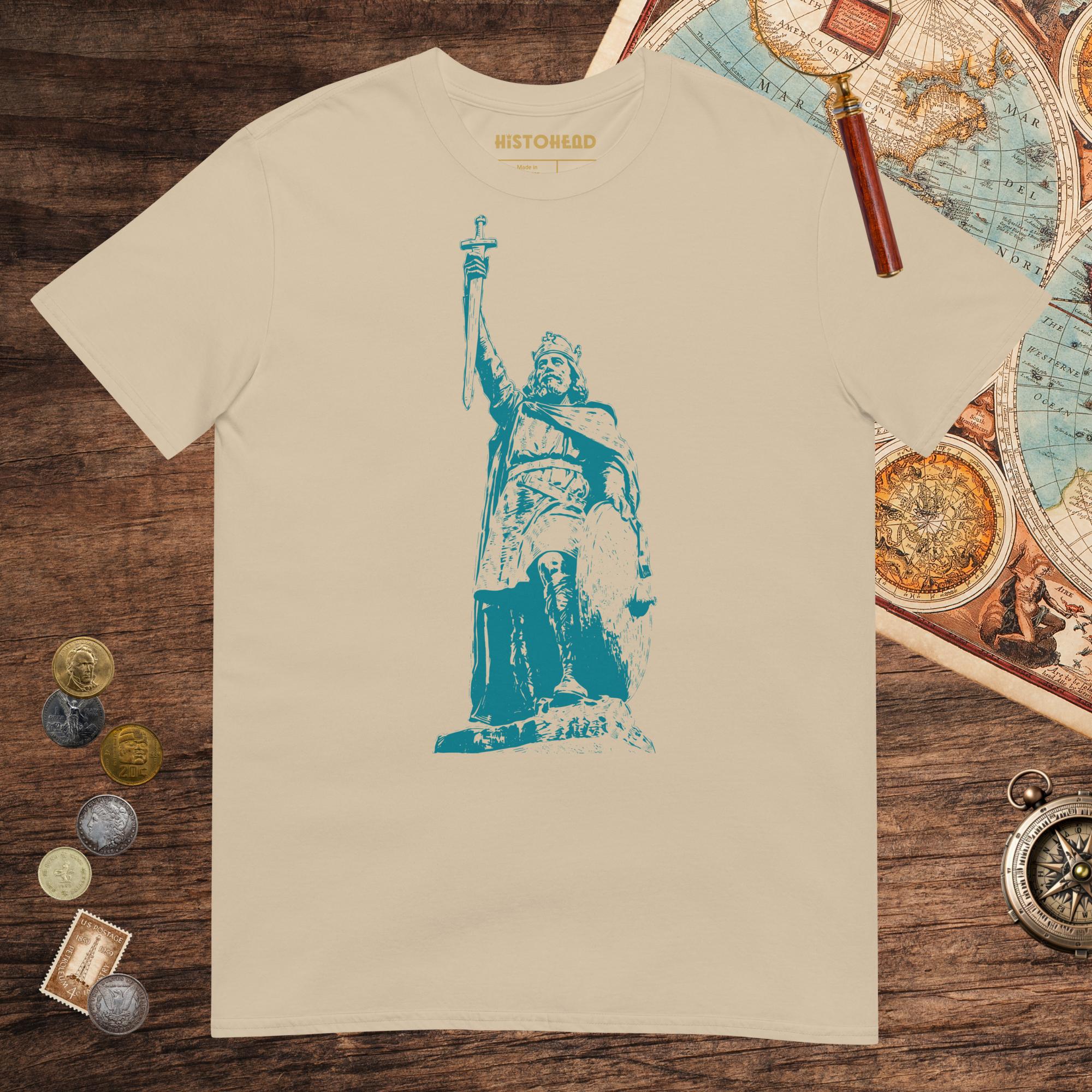 Sand Alfred the Great Tee - history buff gift by HistoHead