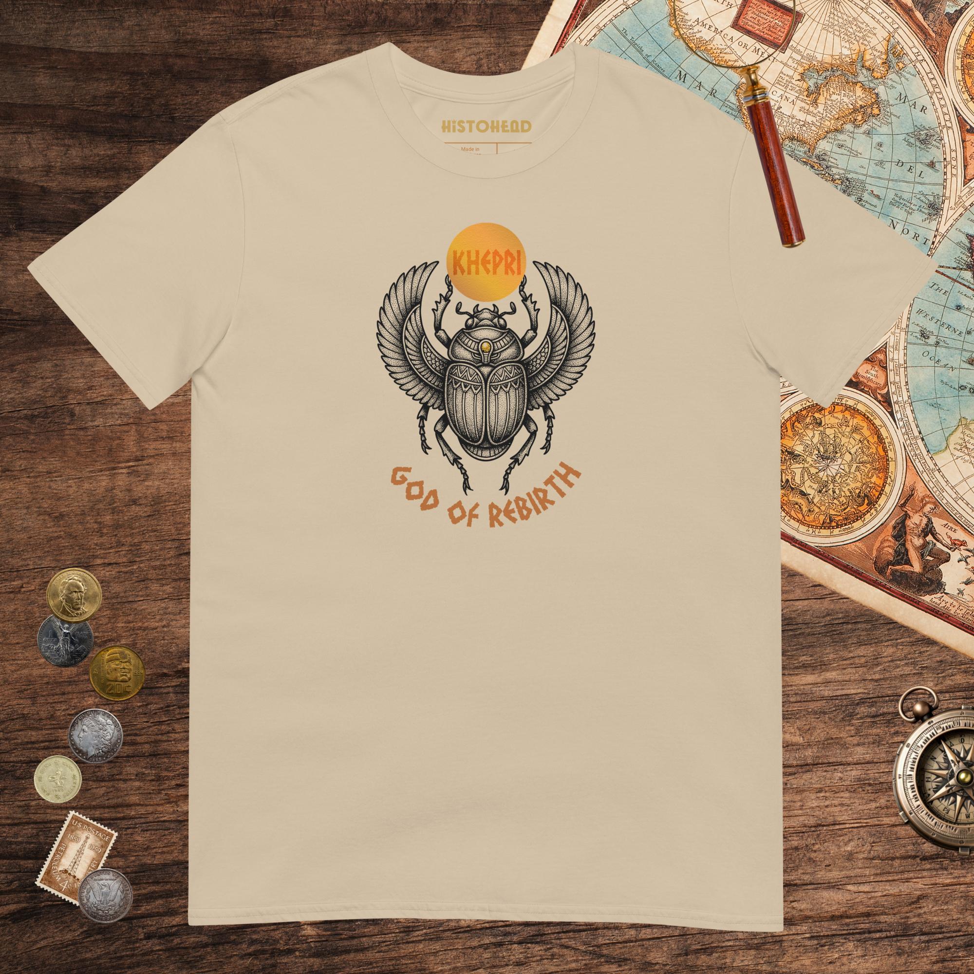 Sand Khepri God of Rebirth Tee - history buff gift by HistoHead