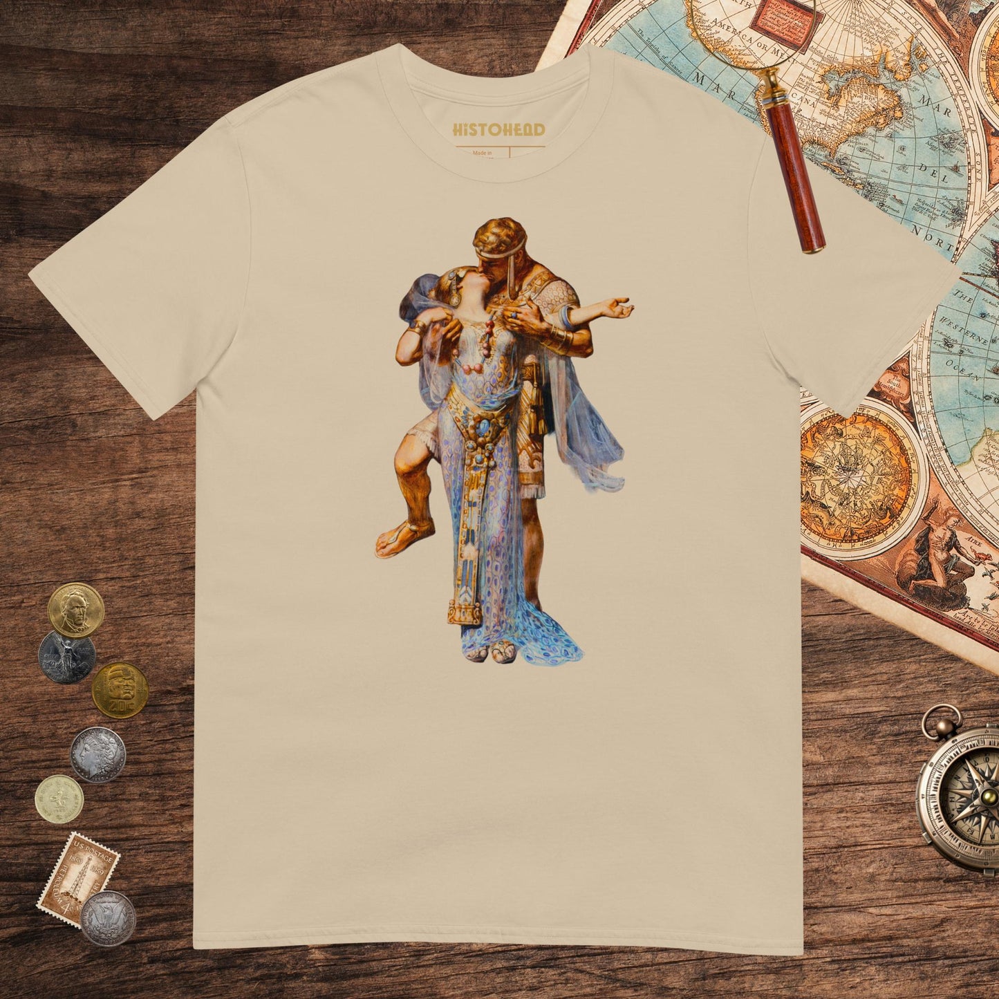 Sand Cleopatra and Antony Tee - history buff gift by HistoHead