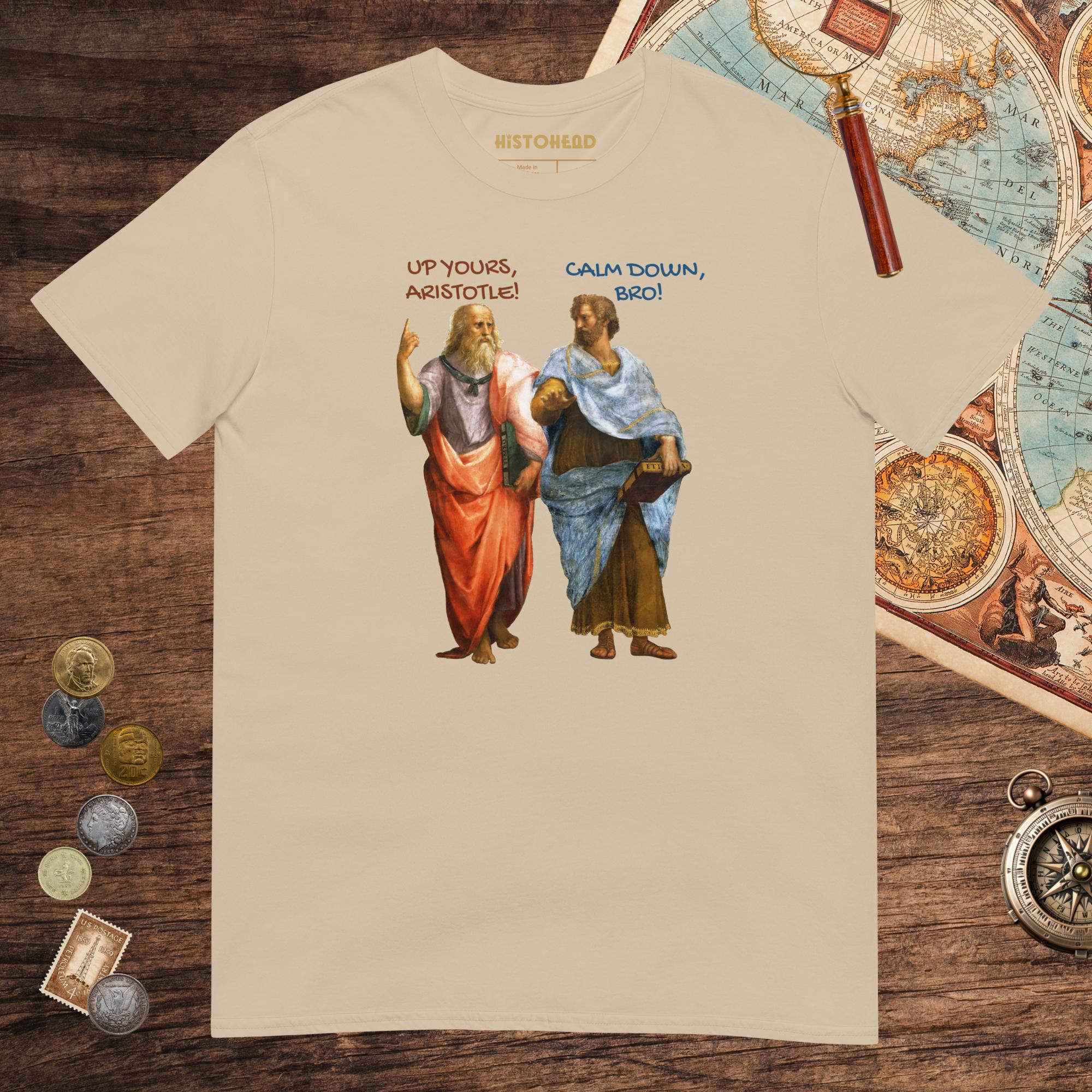 Sand Plato And Aristotle Tee - history buff gift by HistoHead