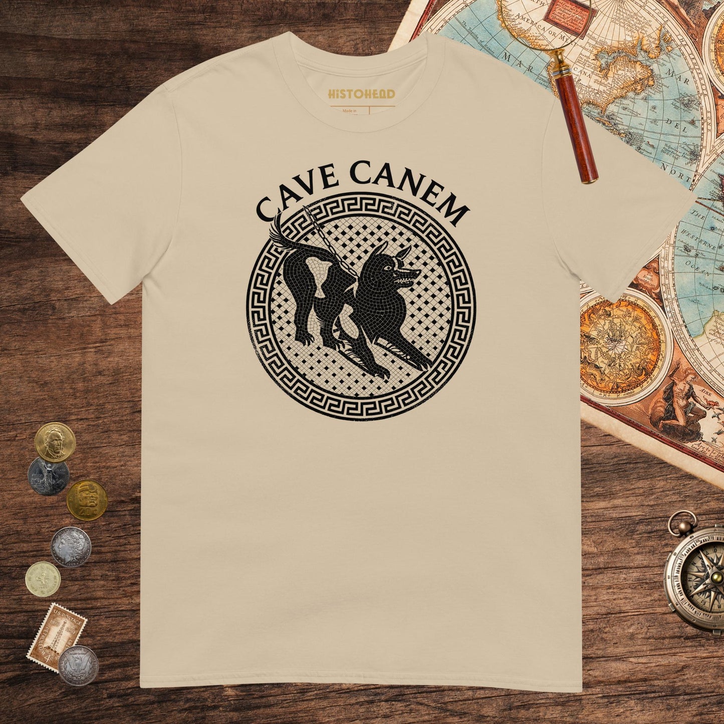 Sand Cave Canem Tee - history buff gift by HistoHead