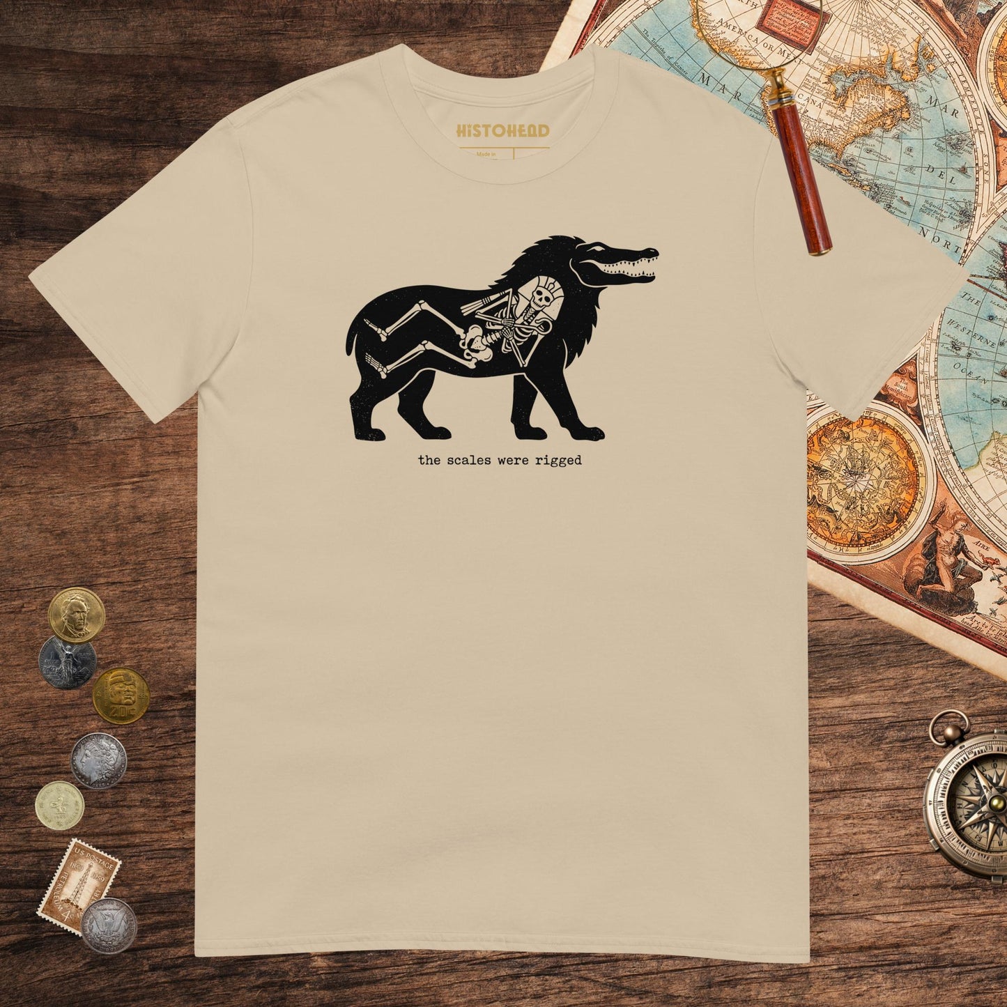 Sand The Scales Were Rigged Tee - history buff gift by HistoHead