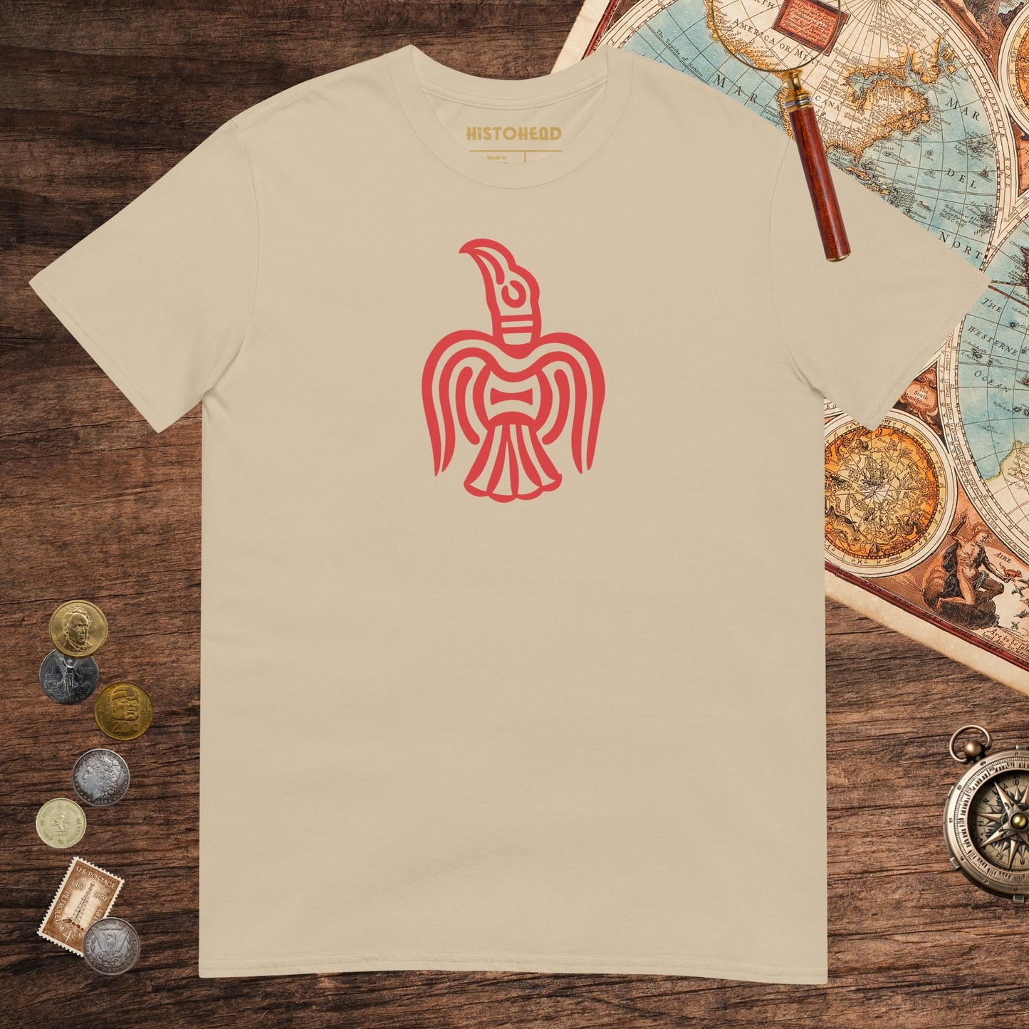 Sand Viking York Raven Tee - history buff gift by HistoHead