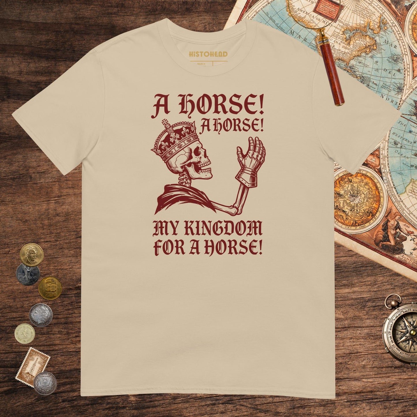 Sand My Kingdom for a Horse Tee - history buff gift by HistoHead