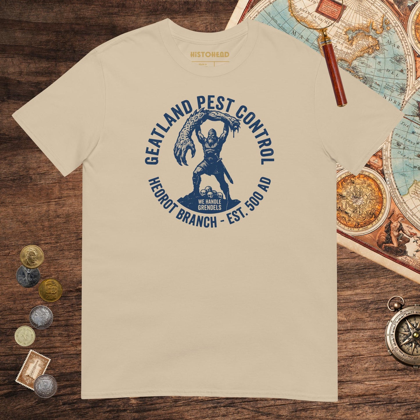 Sand Geatland Pest Control Tee - history buff gift by HistoHead