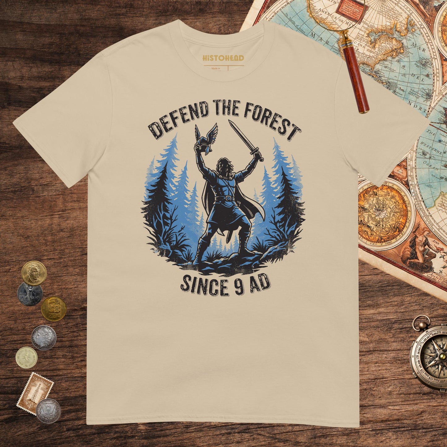 Sand Defend the Forest Tee - history buff gift by HistoHead