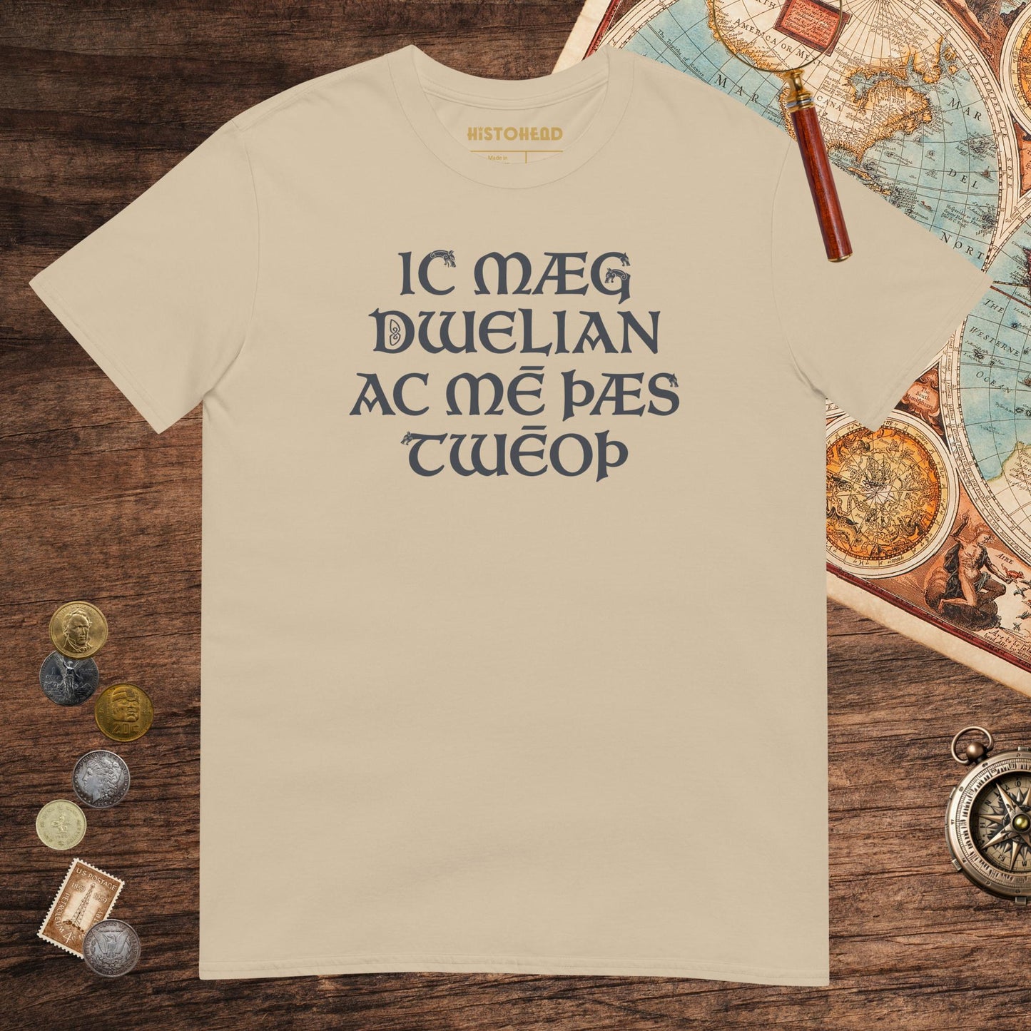 Sand I May Be Wrong But I Doubt It in Old English Tee - history buff gift by HistoHead