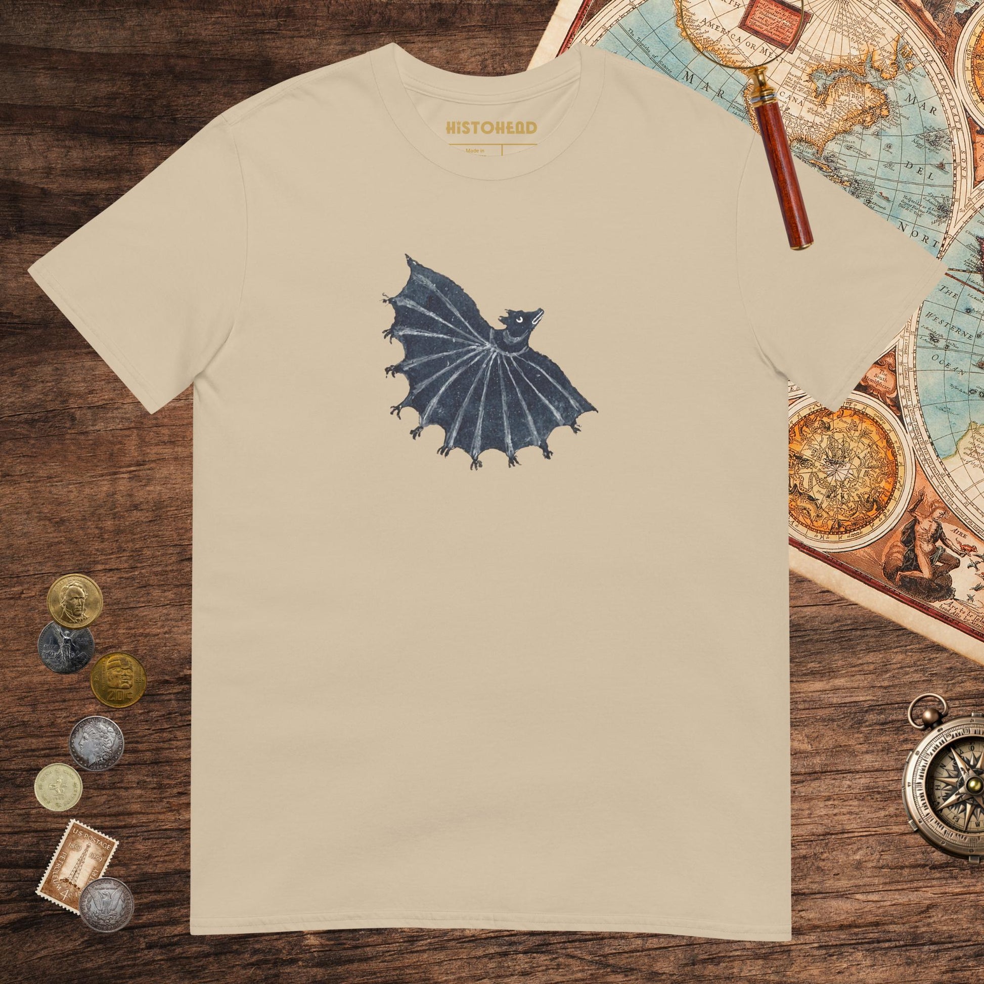 Sand Weird Medieval Bat 2 Tee - history buff gift by HistoHead