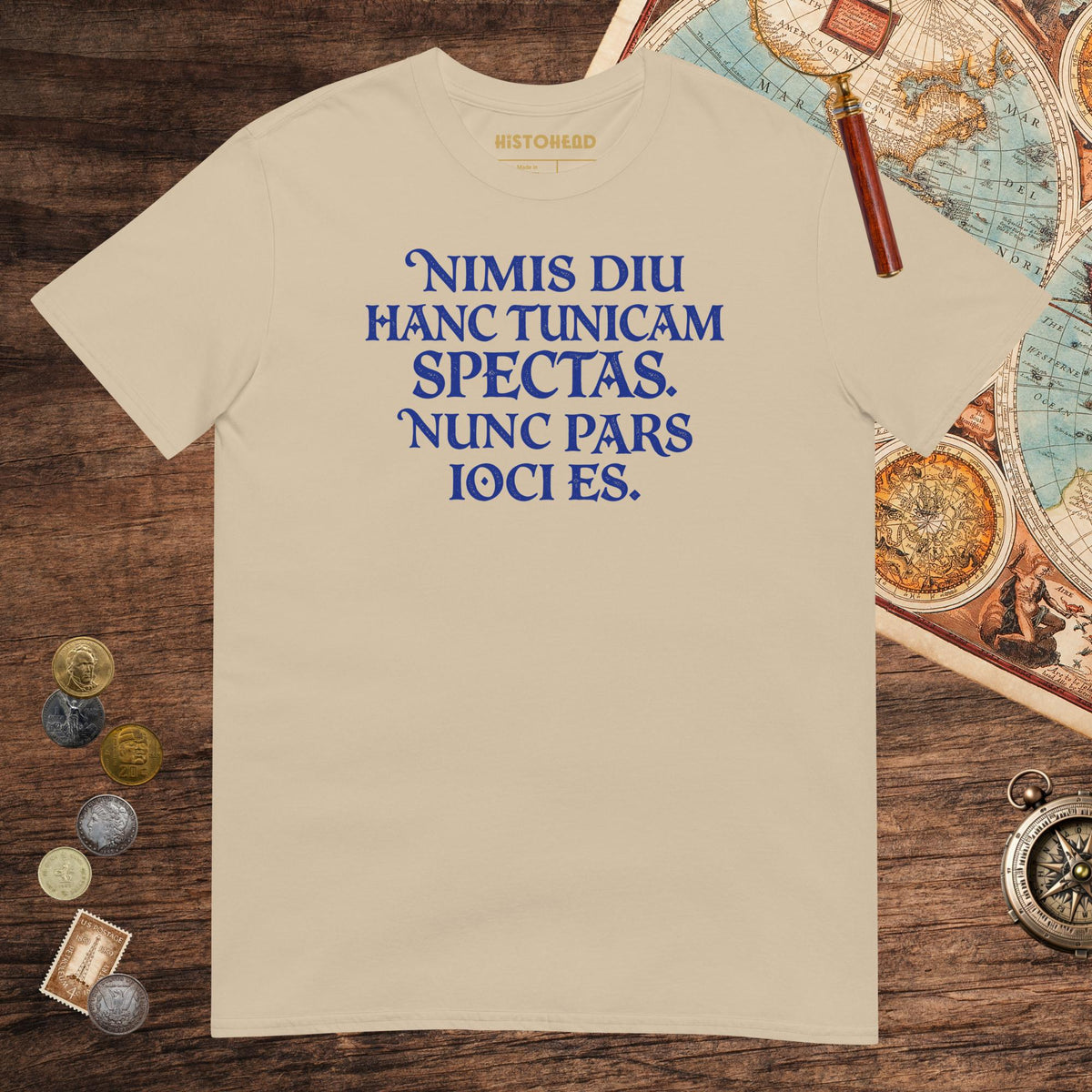 Sand You Are Looking at This Shirt For Too Long Now You Are Part of the Joke in Latin Tee - history buff gift by HistoHead