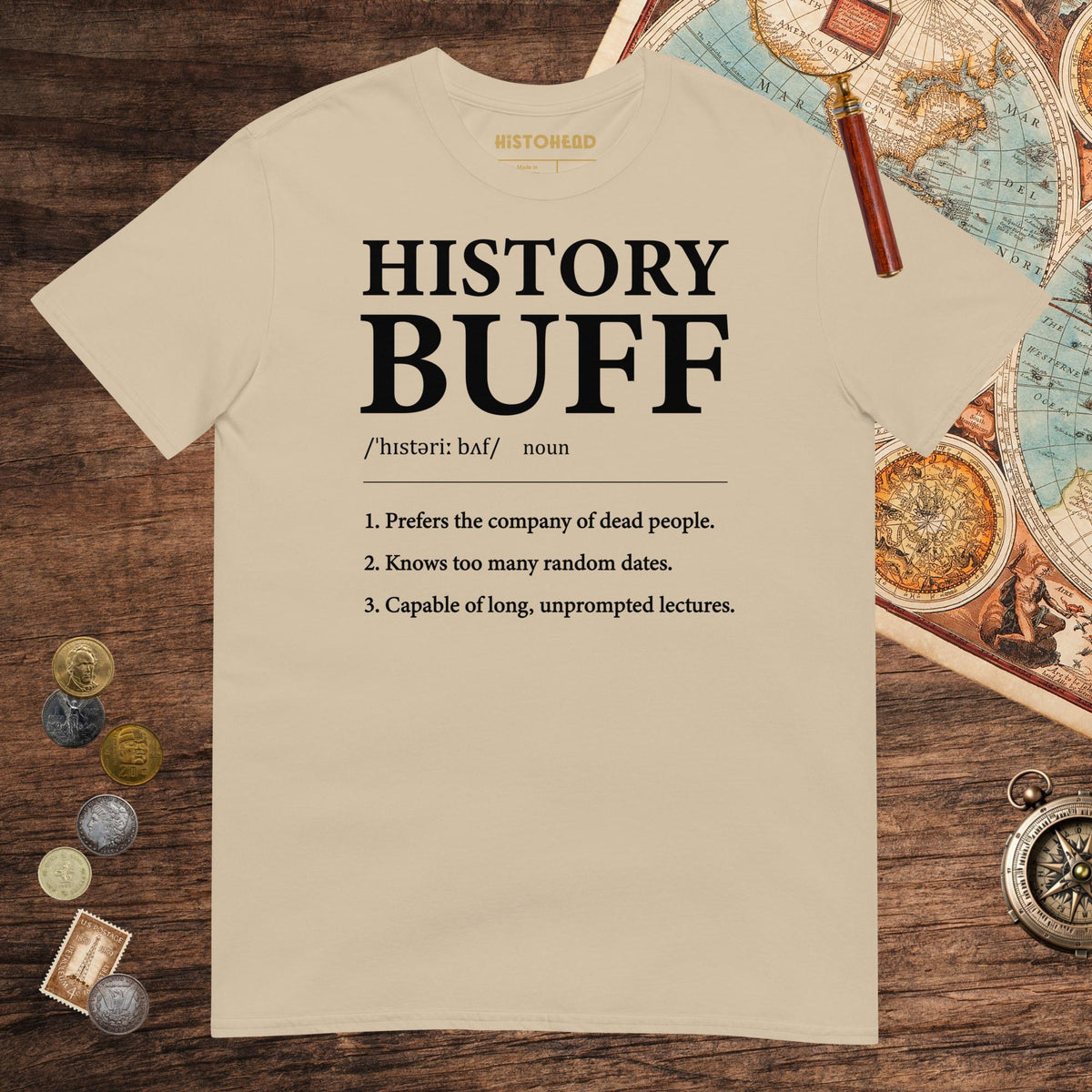 Sand History Buff Definition Tee - history buff gift by HistoHead