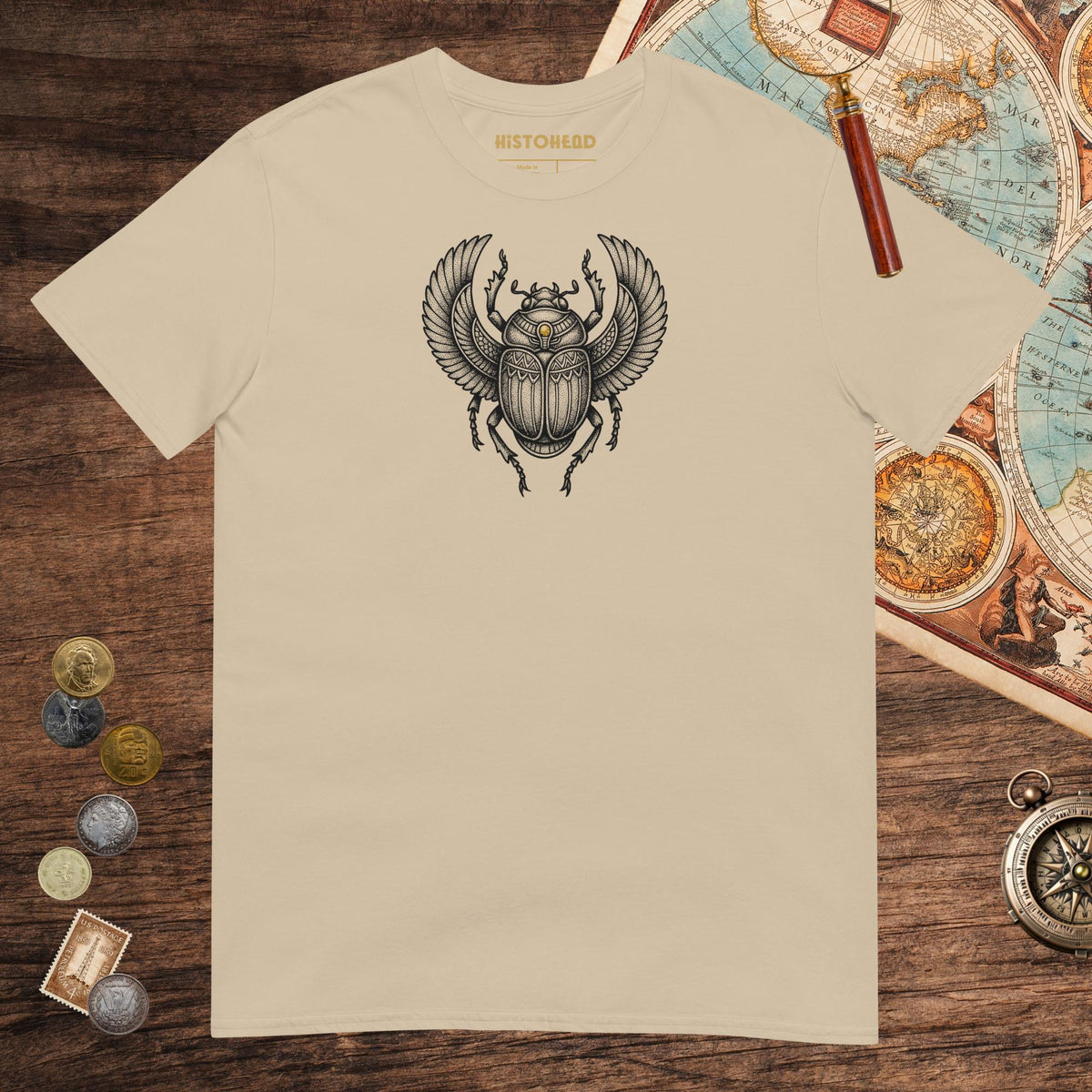 Sand Khepri God of Rebirth Tee - history buff gift by HistoHead