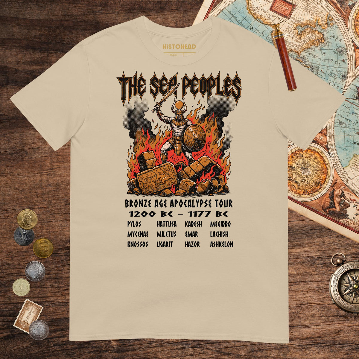 Sand The Sea Peoples Tour Tee - history buff gift by HistoHead