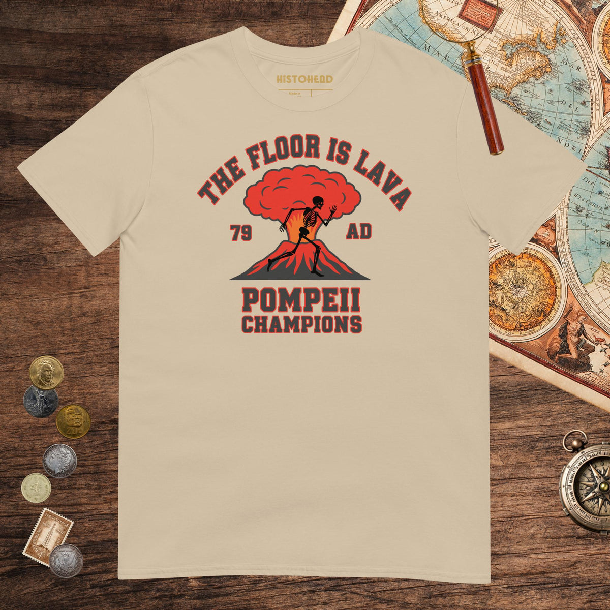 Sand Pompeii Champions Tee - history buff gift by HistoHead