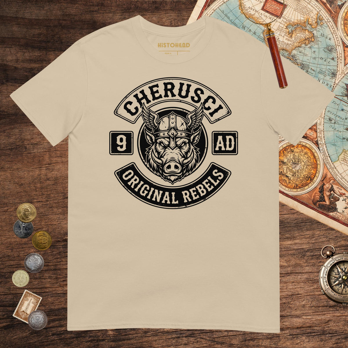 Sand Cherusci Original Rebels Tee - history buff gift by HistoHead