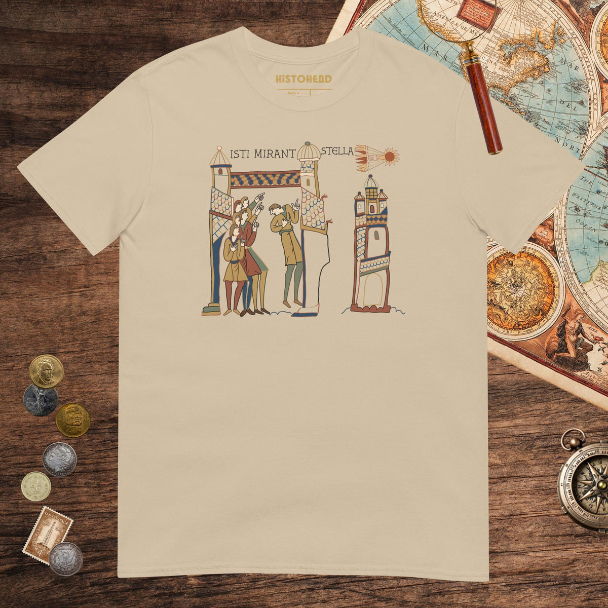 Sand Isti Mirant Stella Tee - history buff gift by HistoHead