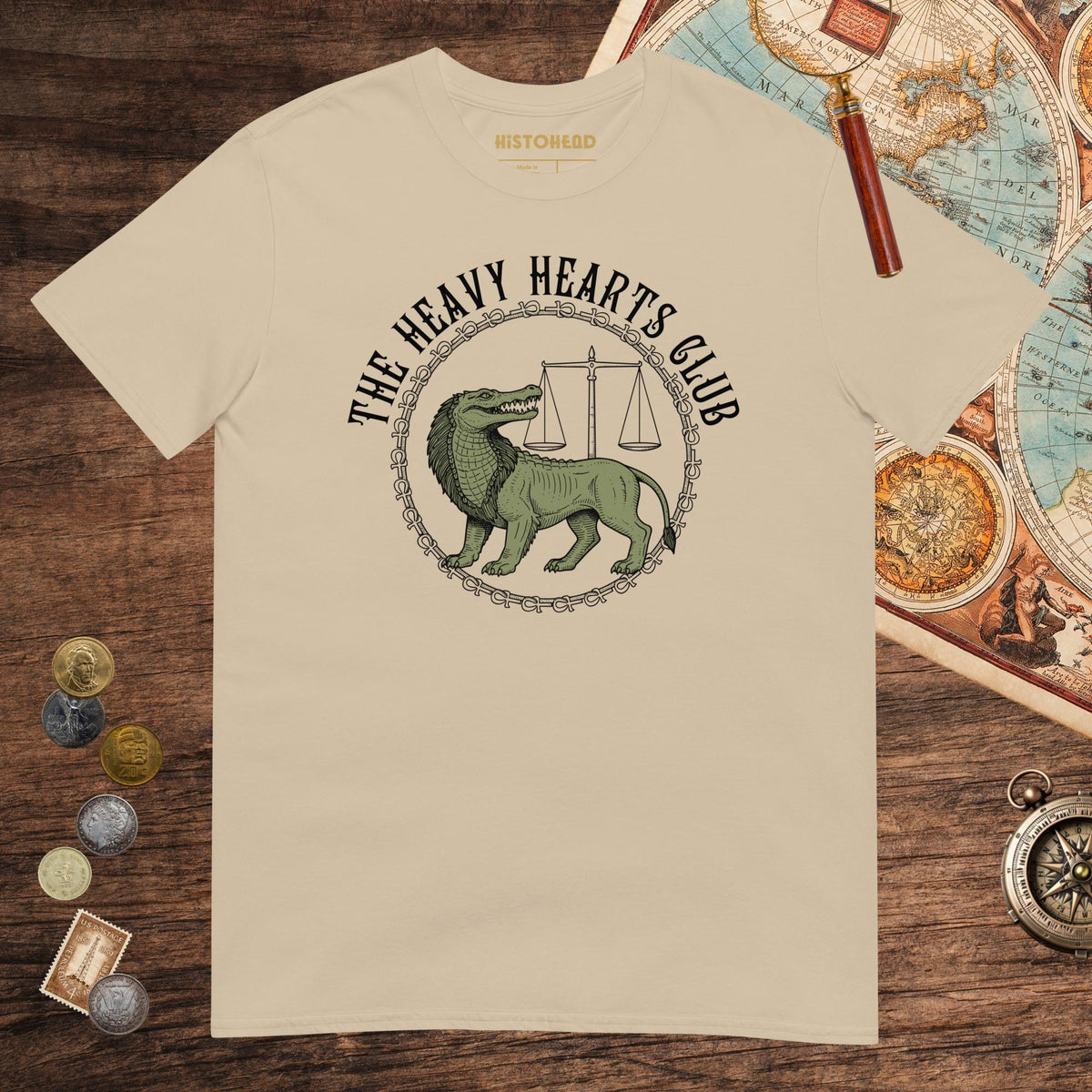 Sand The Heavy Hearts Club Tee - history buff gift by HistoHead