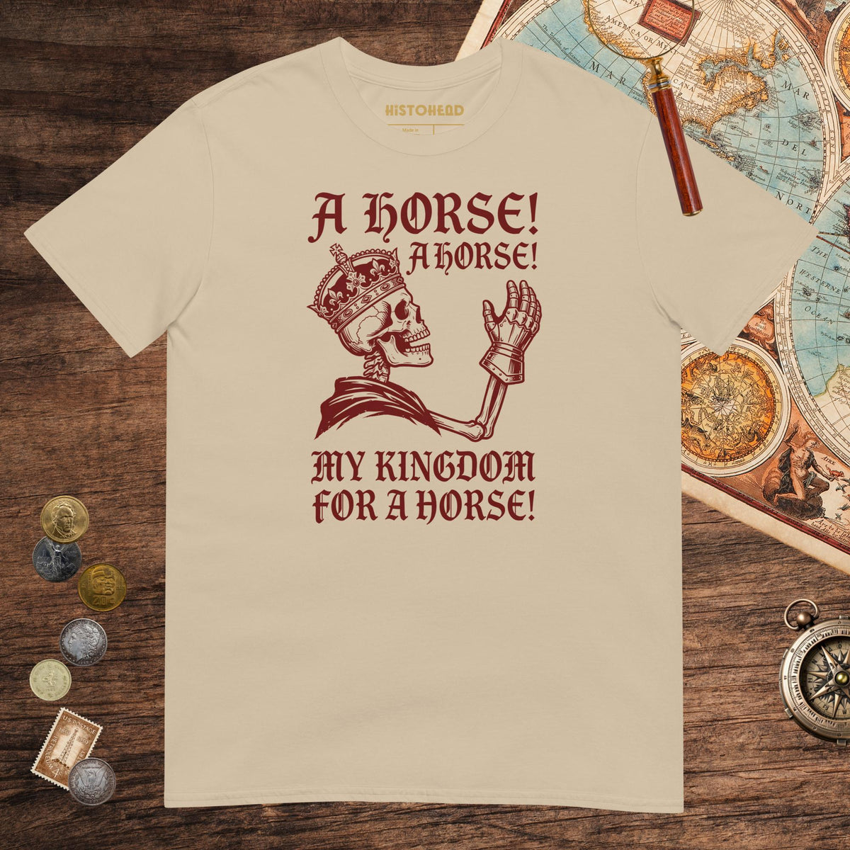 Sand My Kingdom for a Horse Tee - history buff gift by HistoHead