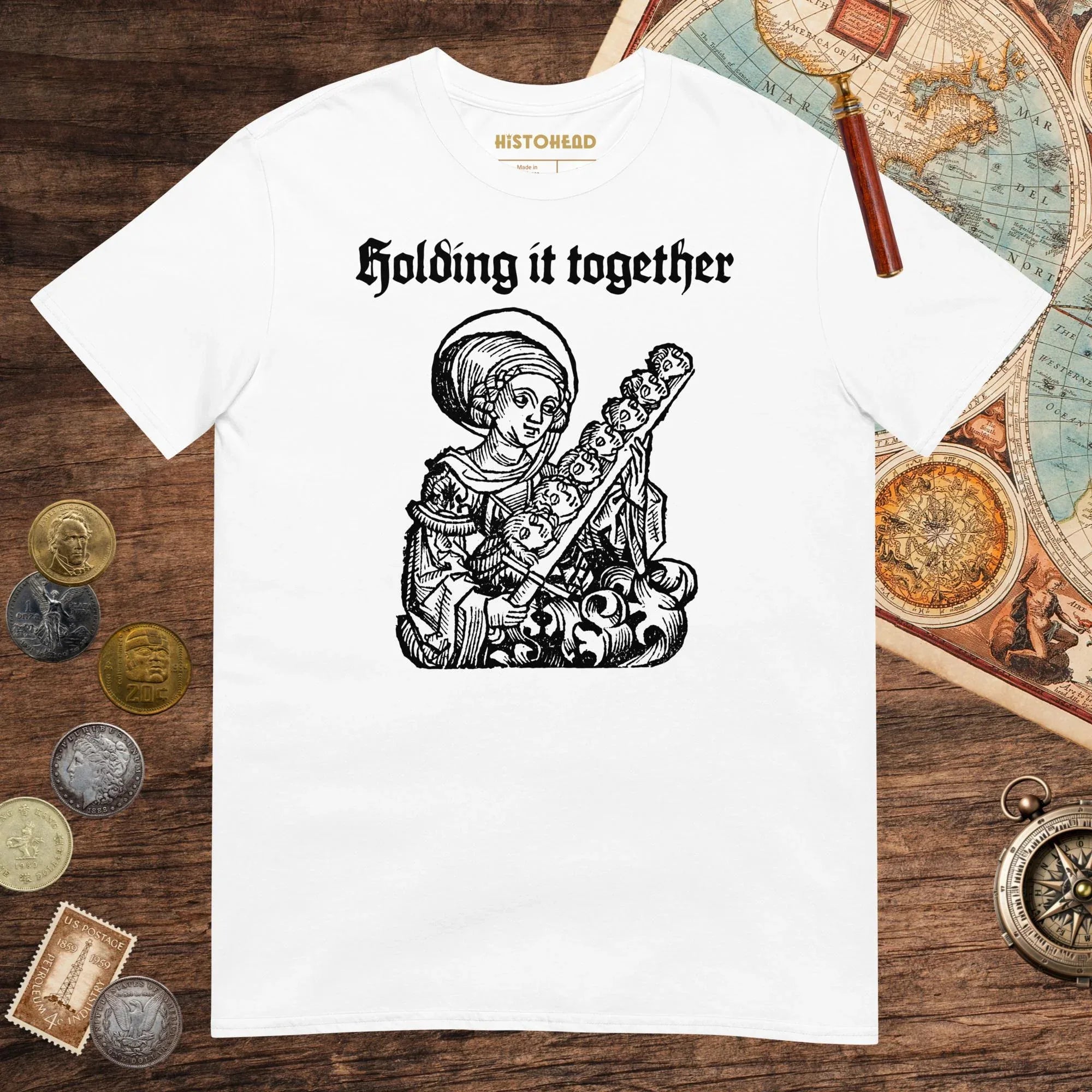 White Holding It Together Tee - history buff gift by HistoHead