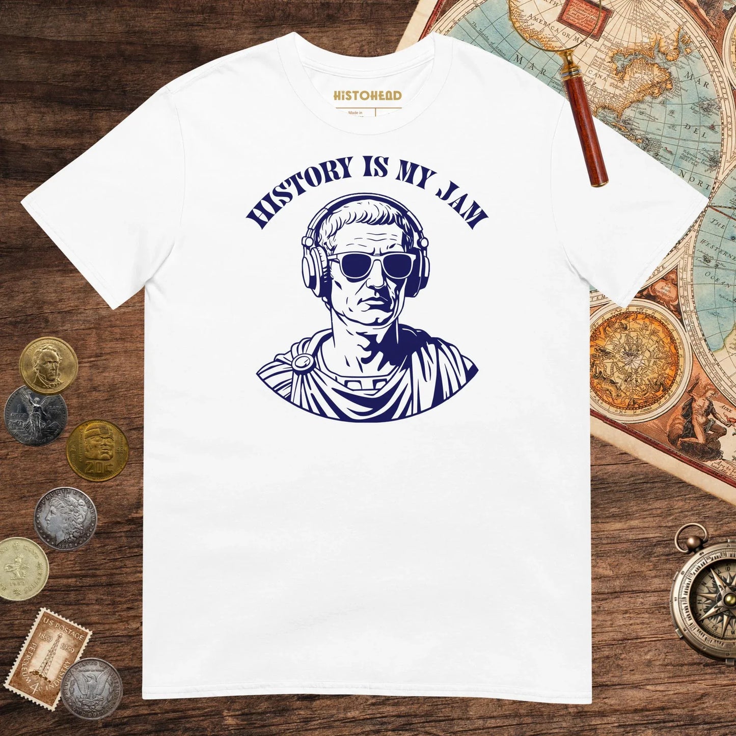 White History Is My Jam Tee - history buff gift by HistoHead