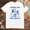 White Serving Cats Since 2890 BC Tee - history buff gift by HistoHead