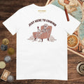 White Just Here to Unwind Tee - history buff gift by HistoHead