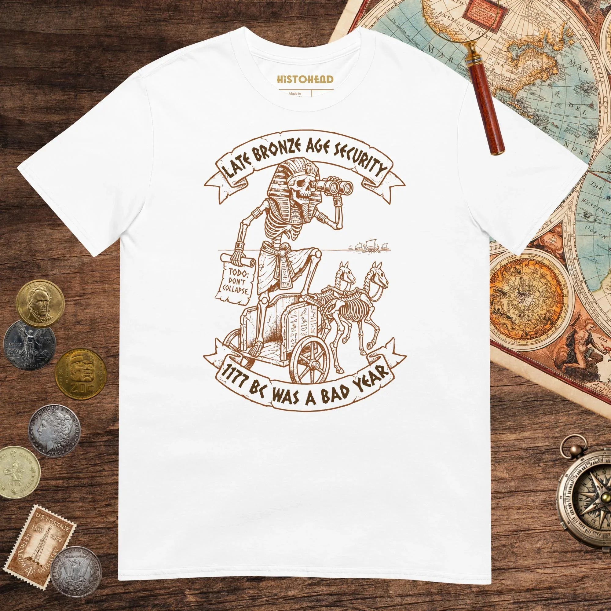 White Late Bronze Age Security Tee - history buff gift by HistoHead