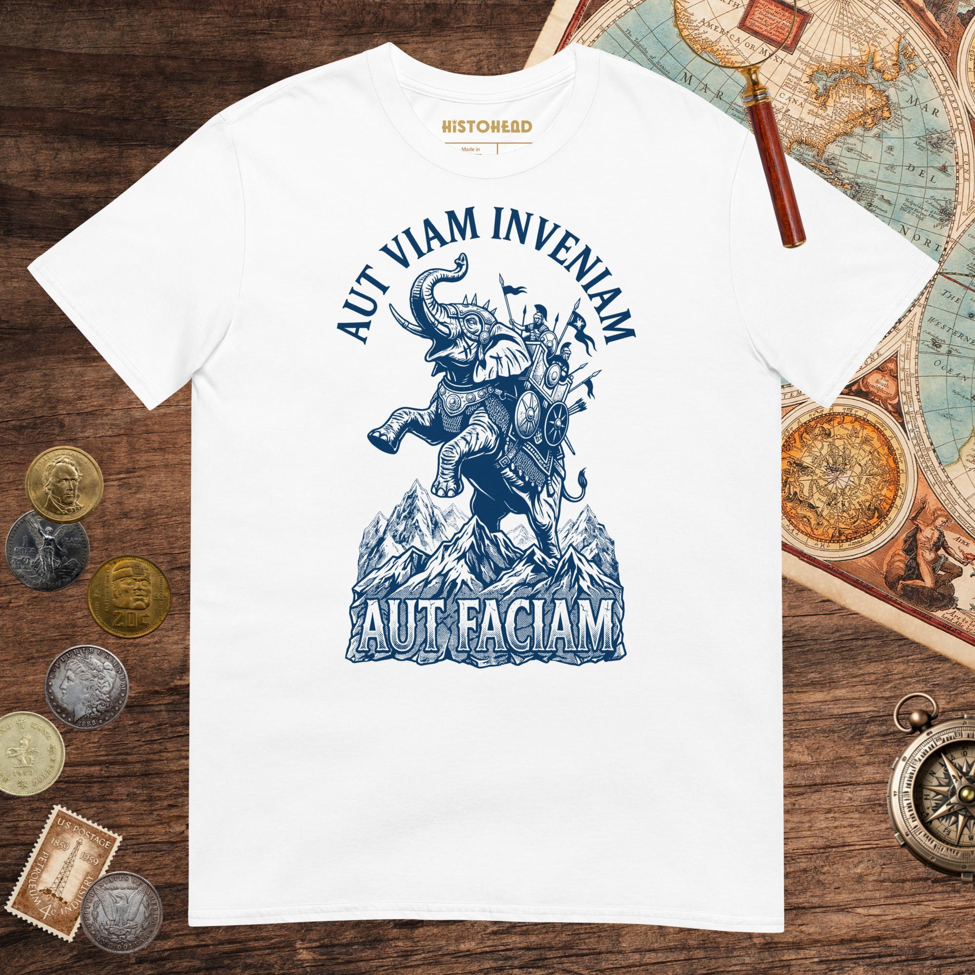 White Aut Viam Inveniam Hannibal Quote Tee - history buff gift by HistoHead