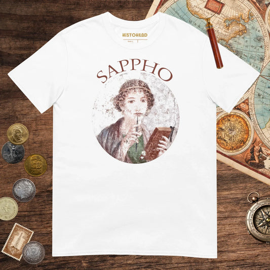 White Sappho Tee - history buff gift by HistoHead
