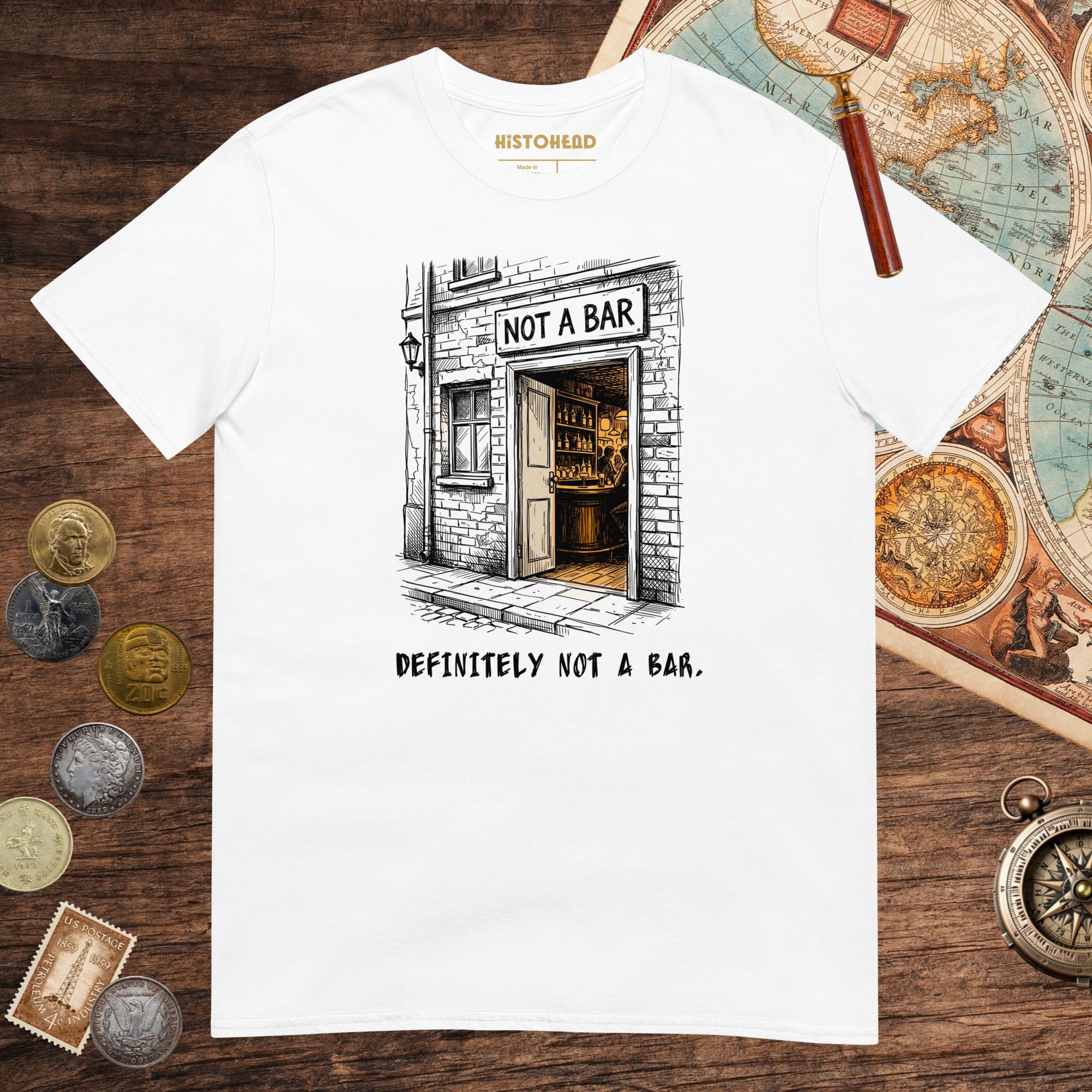 White Not A Bar Tee - history buff gift by HistoHead