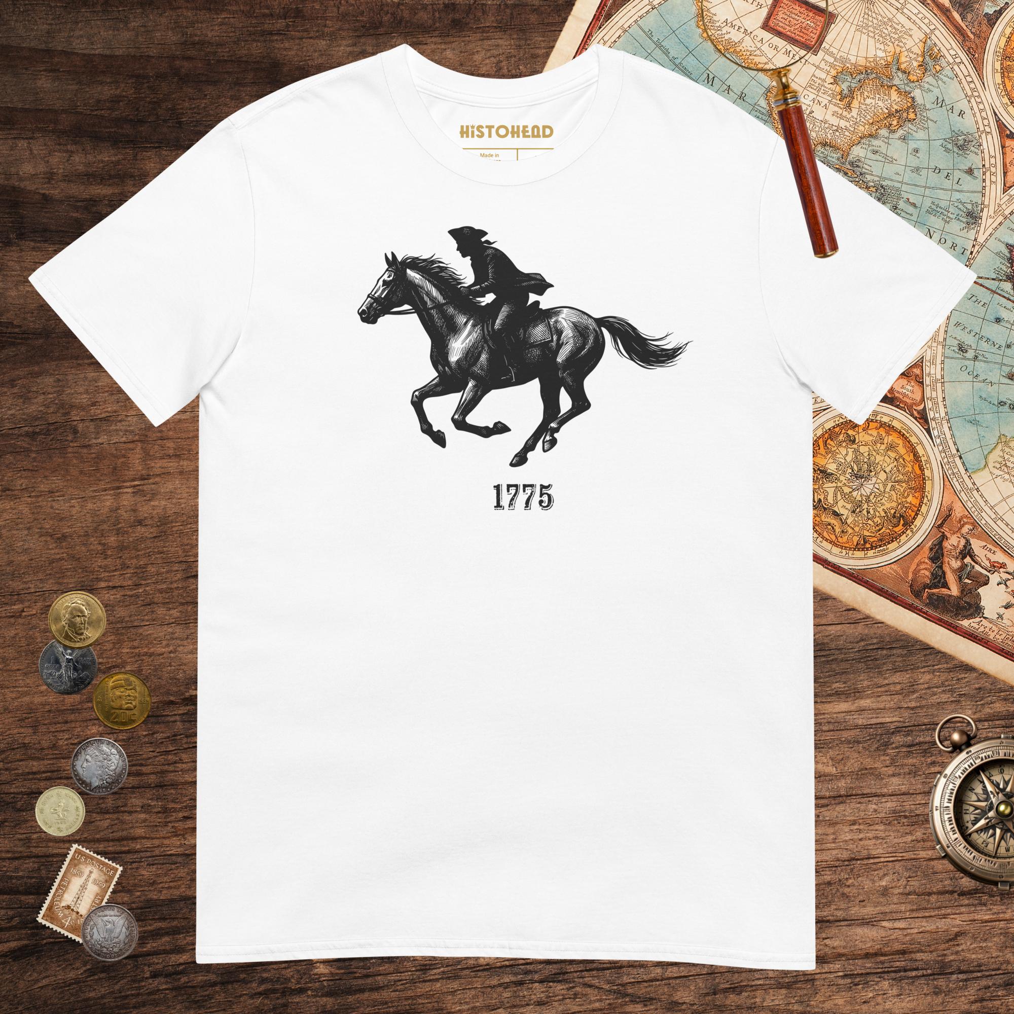 White Paul Revere Tee - history buff gift by HistoHead