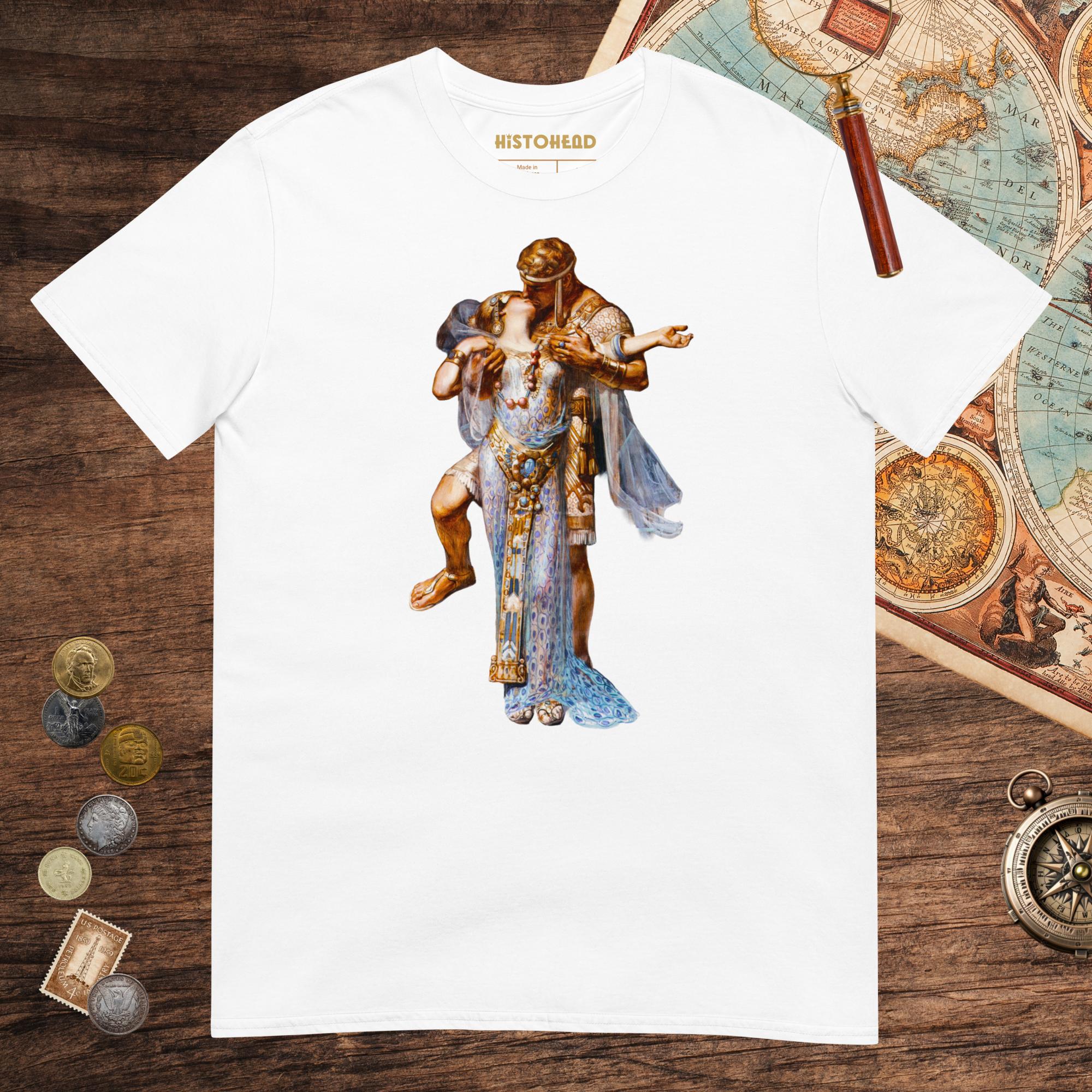 White Cleopatra and Antony Tee - history buff gift by HistoHead