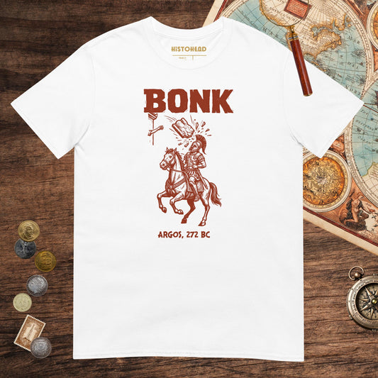 White Pyrrhus of Epirus Bonk Tee - history buff gift by HistoHead