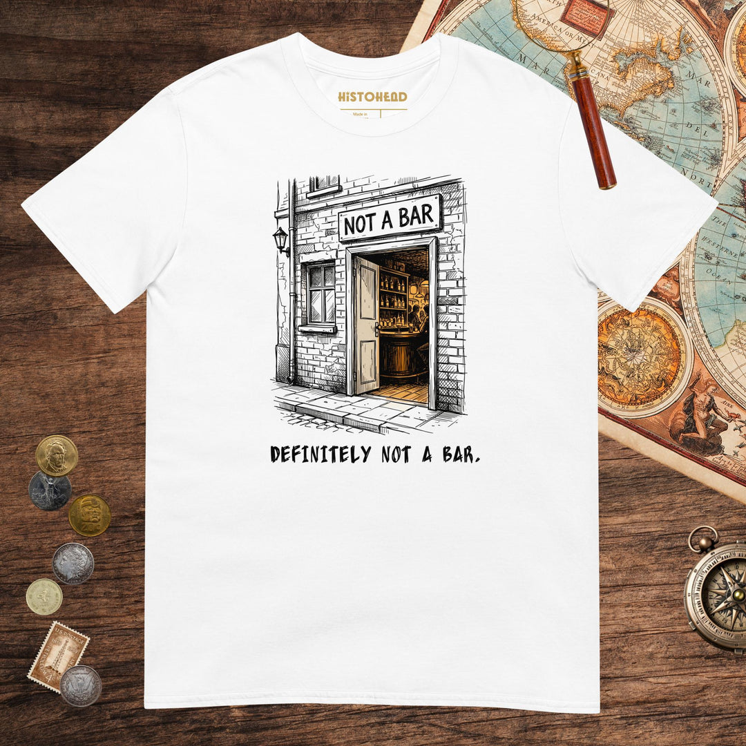 White Not A Bar Tee - history buff gift by HistoHead