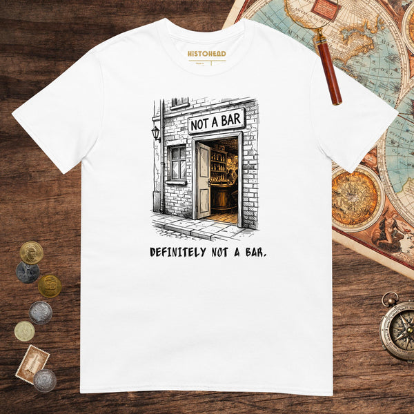 White Not A Bar Tee - history buff gift by HistoHead