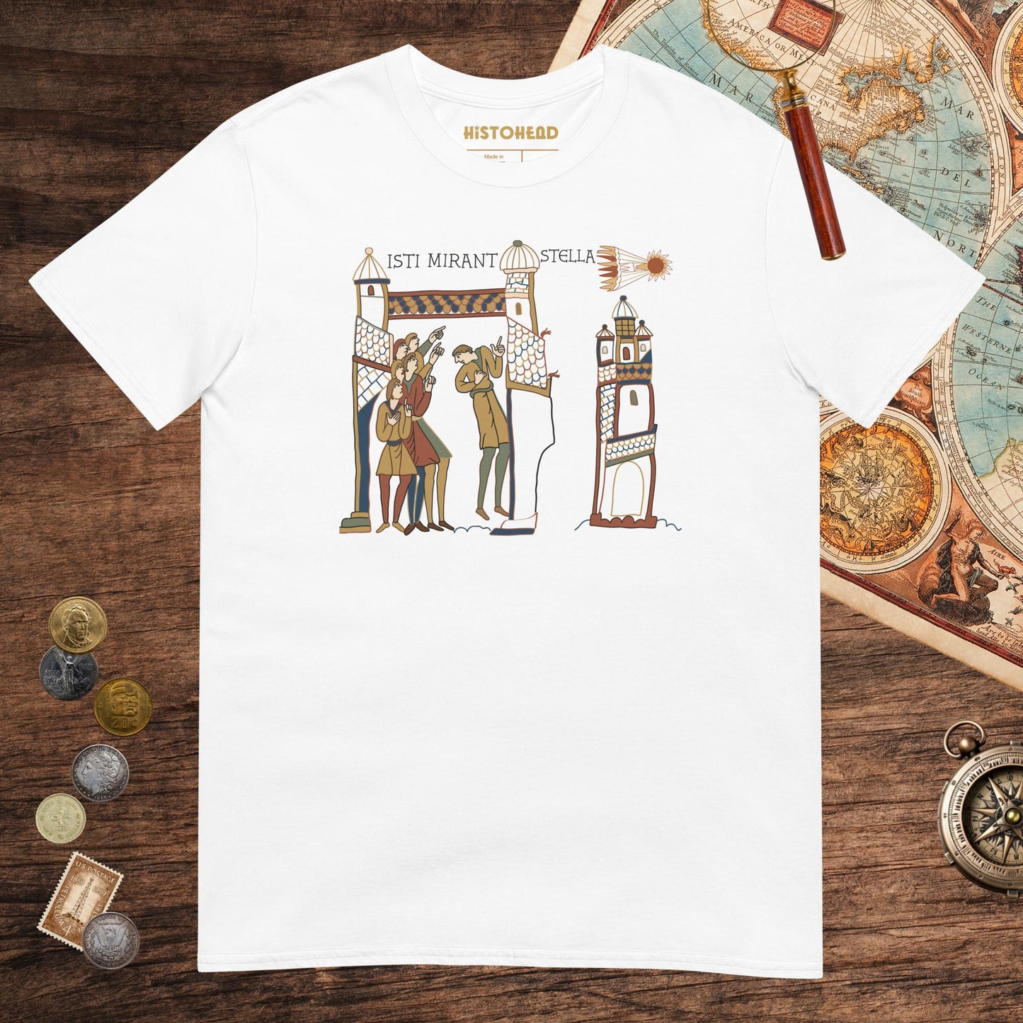 White Isti Mirant Stella Tee - history buff gift by HistoHead