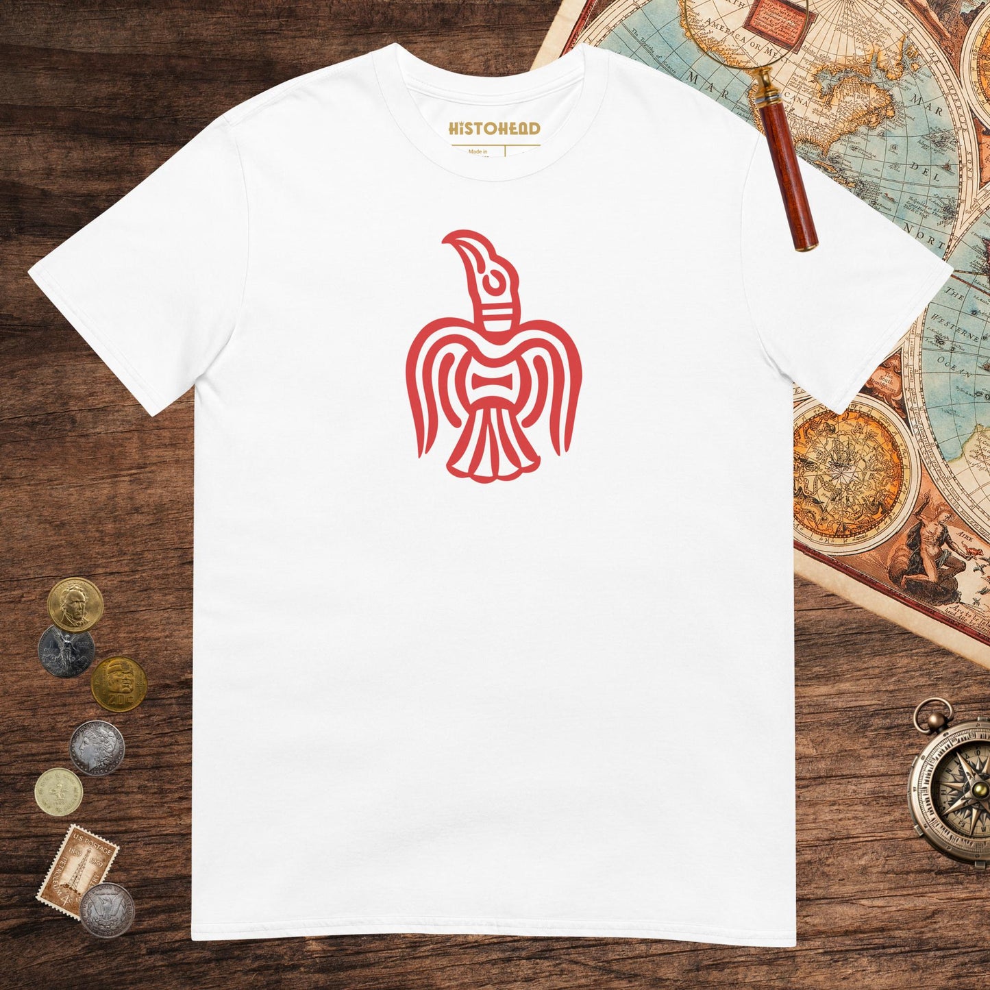 White Viking York Raven Tee - history buff gift by HistoHead