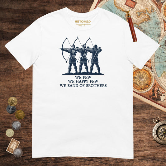 White Band of Brothers Tee - history buff gift by HistoHead