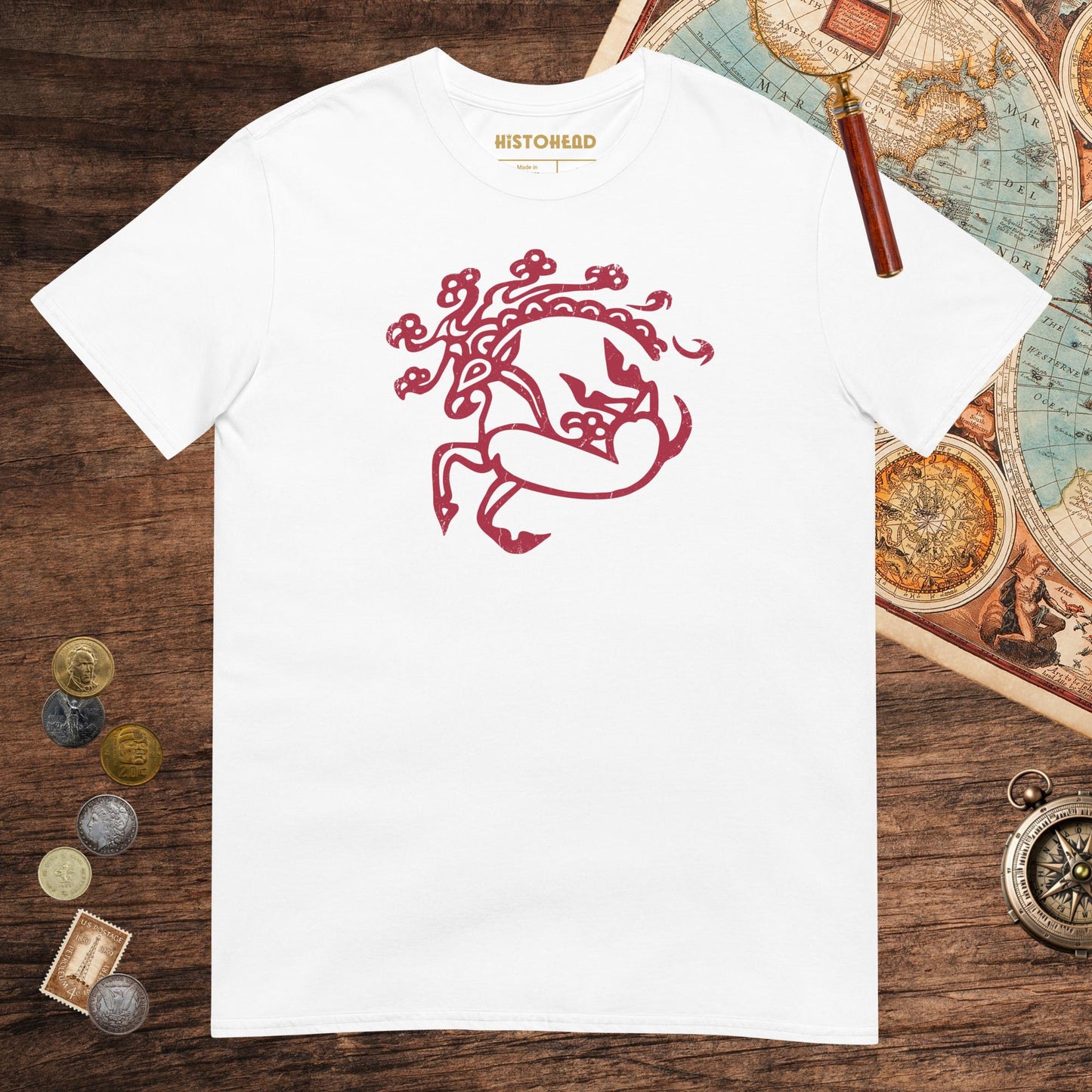 White Siberian Ice Maiden Tattoo Tee - history buff gift by HistoHead