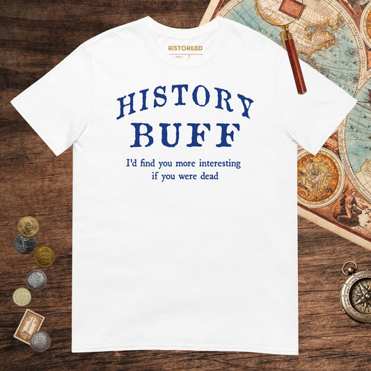 White History Buff Tee - history buff gift by HistoHead