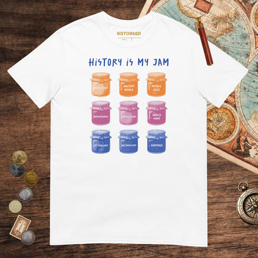 White History Is My Jam Tee - history buff gift by HistoHead