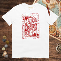 White Louis XVI Playing Card Tee - history buff gift by HistoHead